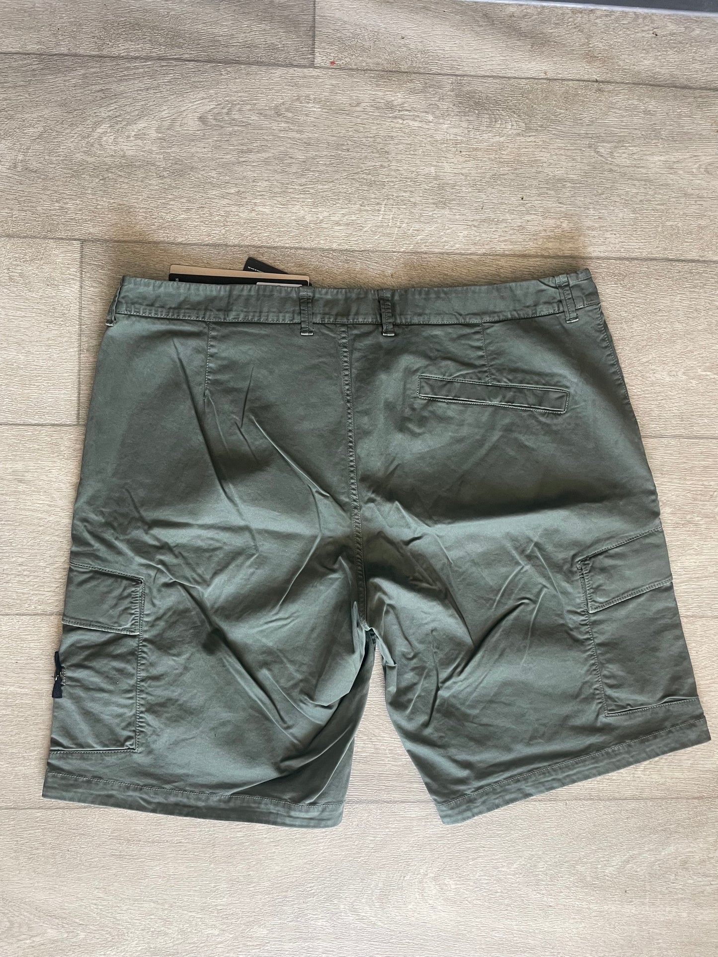 Musk Green Stone Island Cargo Shorts