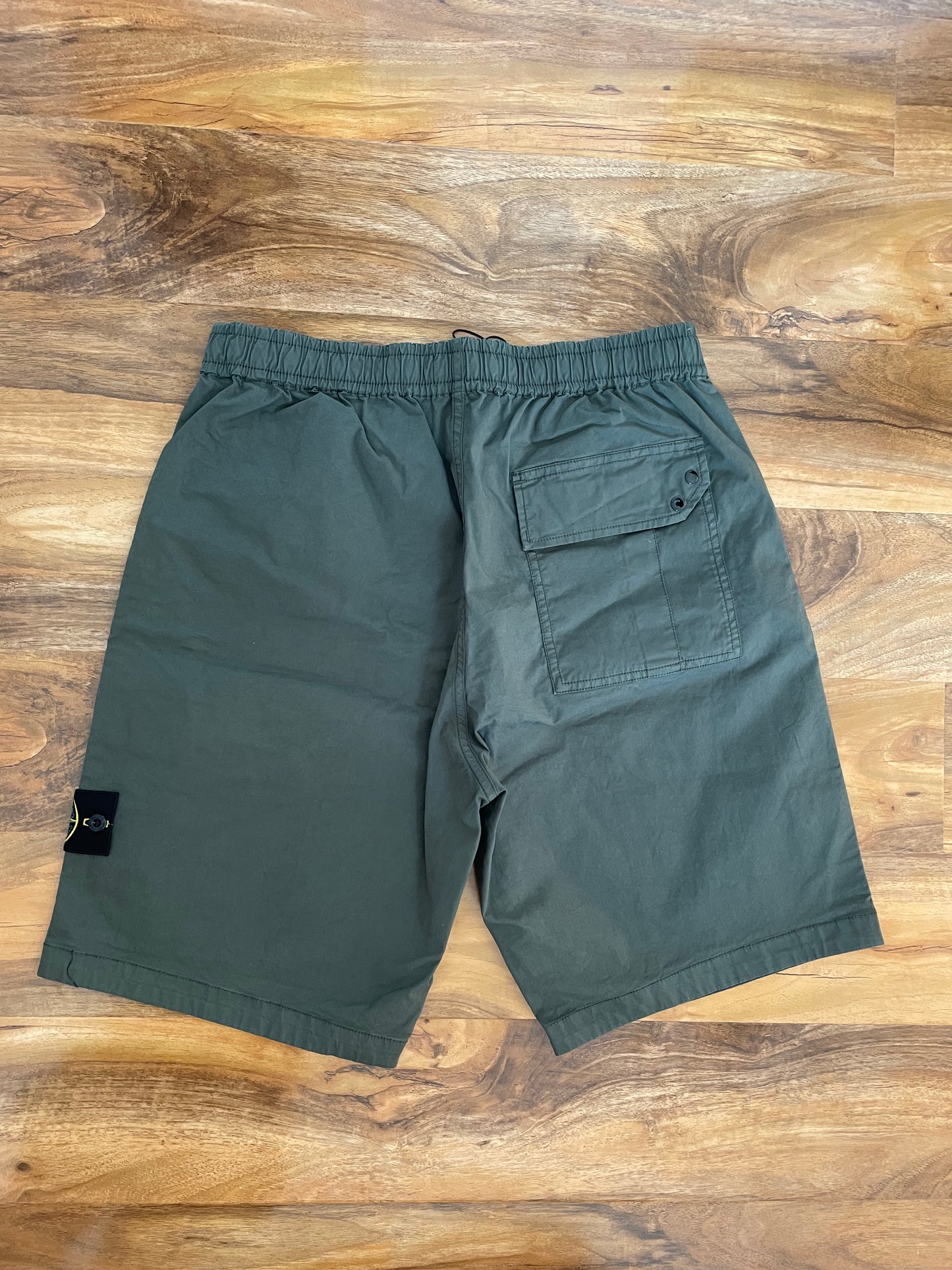 Musk Green Stone Island Cargo Shorts