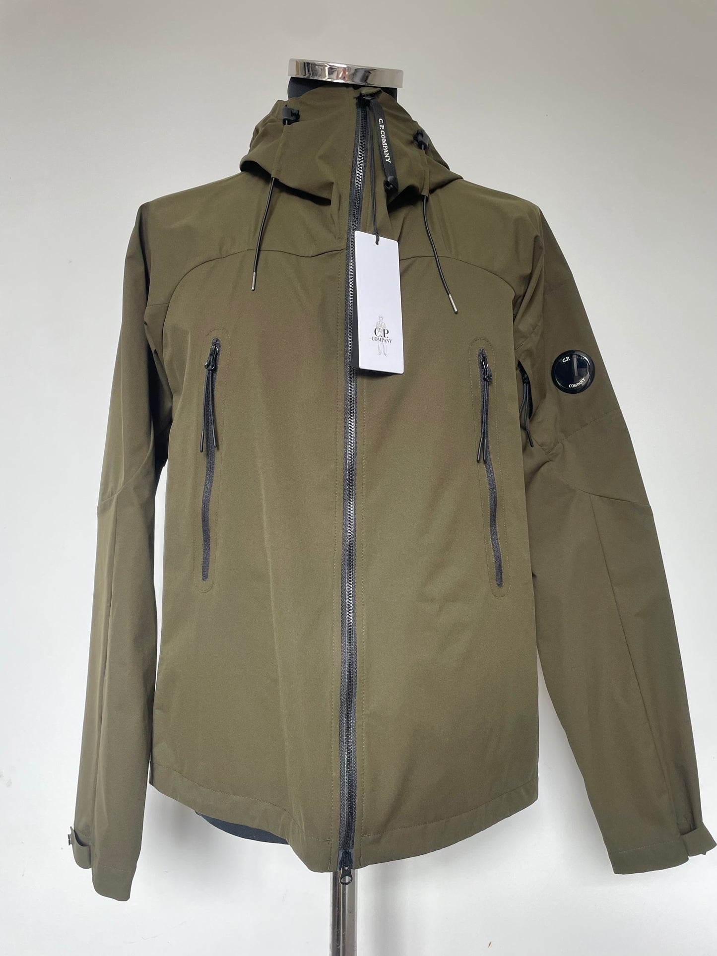 Khaki C.P. Company Pro Tek Goggle Jacket