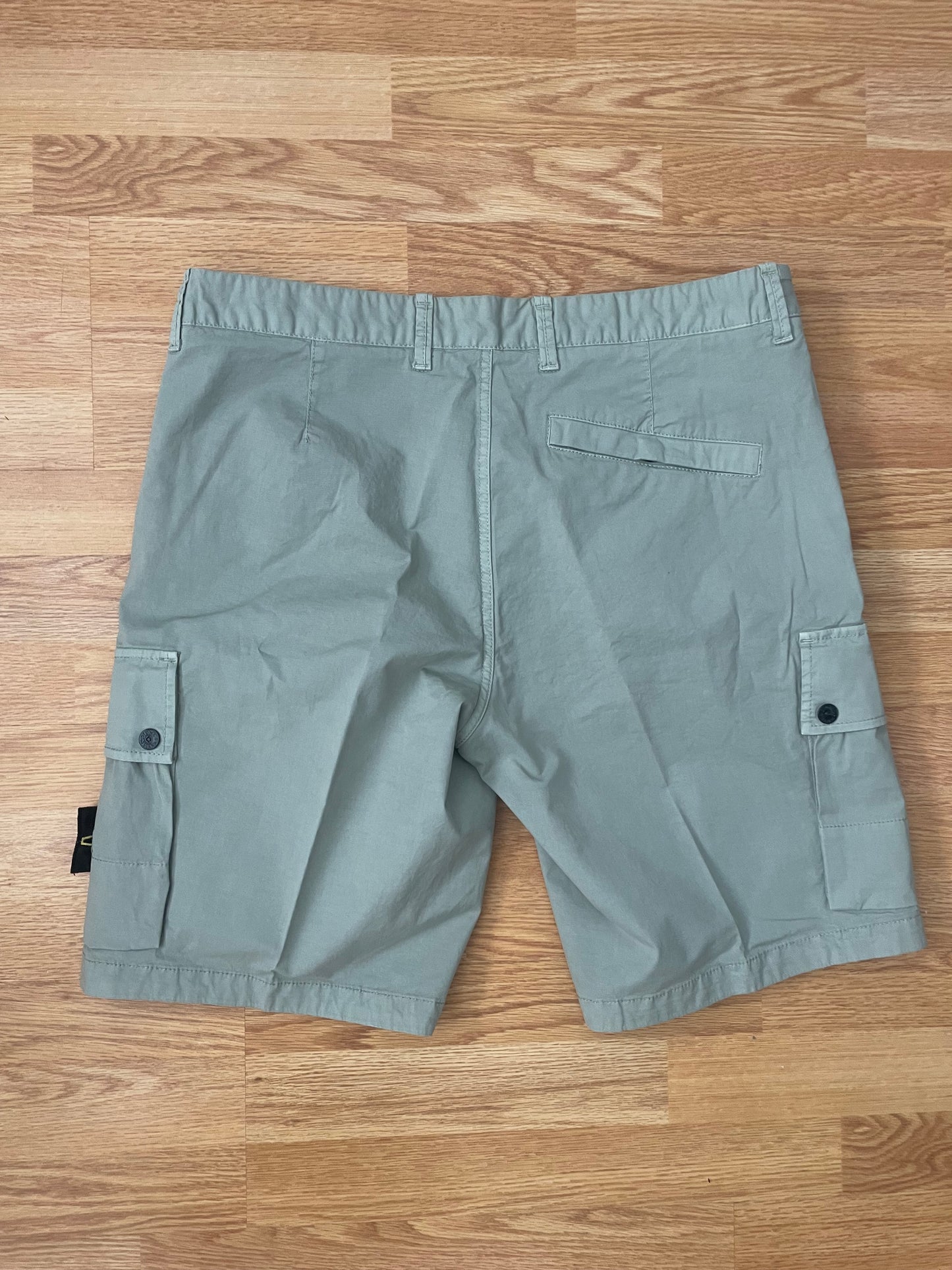 Sage Green Stone Island Cargo Shorts