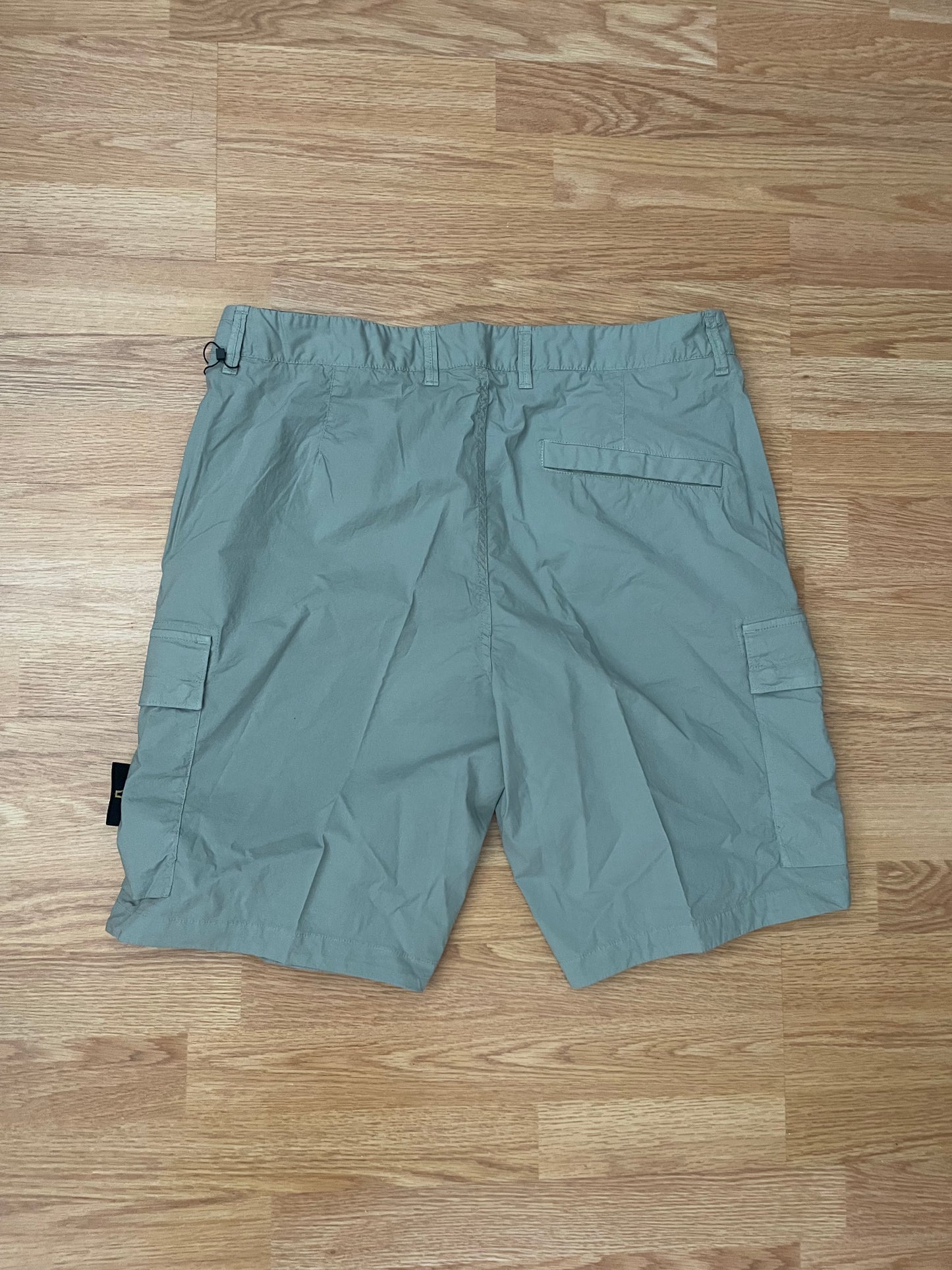 Sage Green Stone Island Tela Cargo Shorts