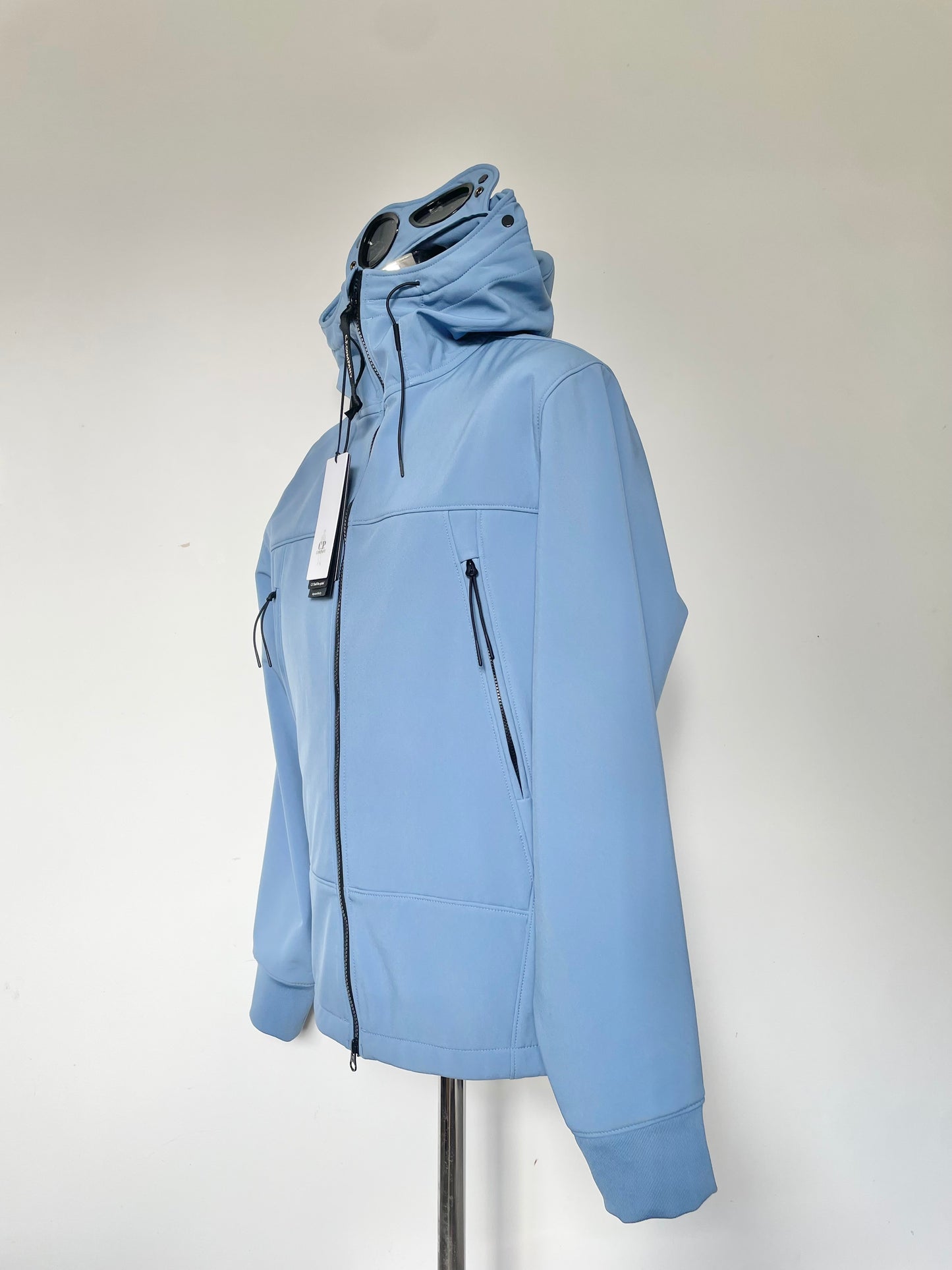 Sky Blue C.P. Company Soft Shell Goggle Jacket