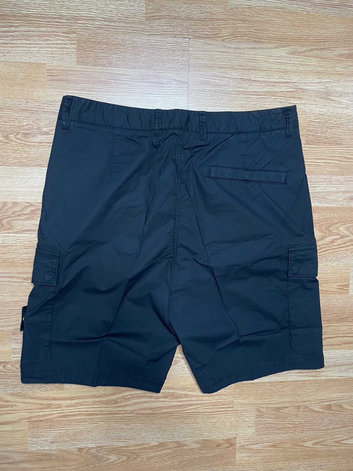Black Stone Island Tela Cargo Shorts