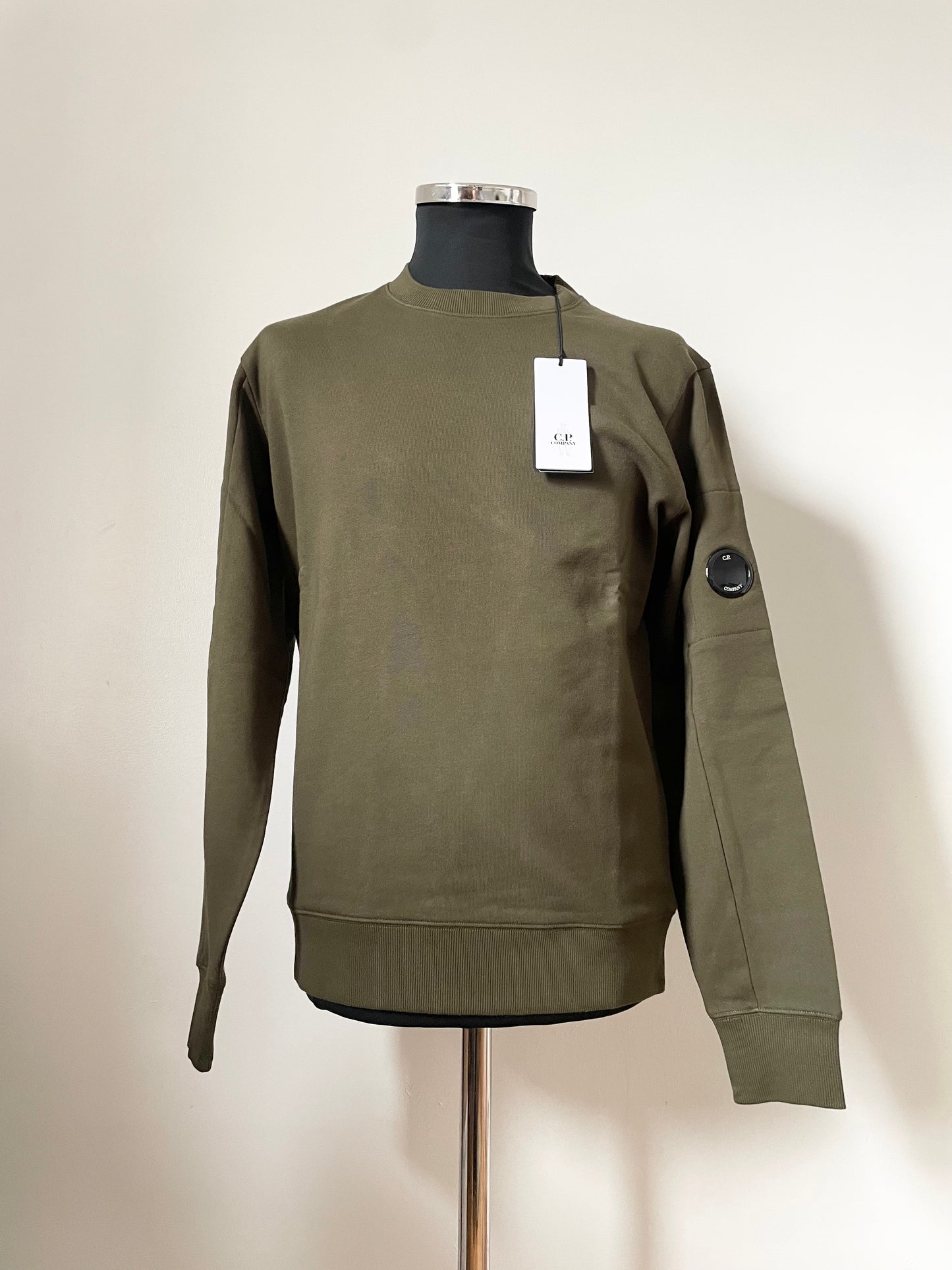 Khaki C.P. Company Goggle Sweatshirt