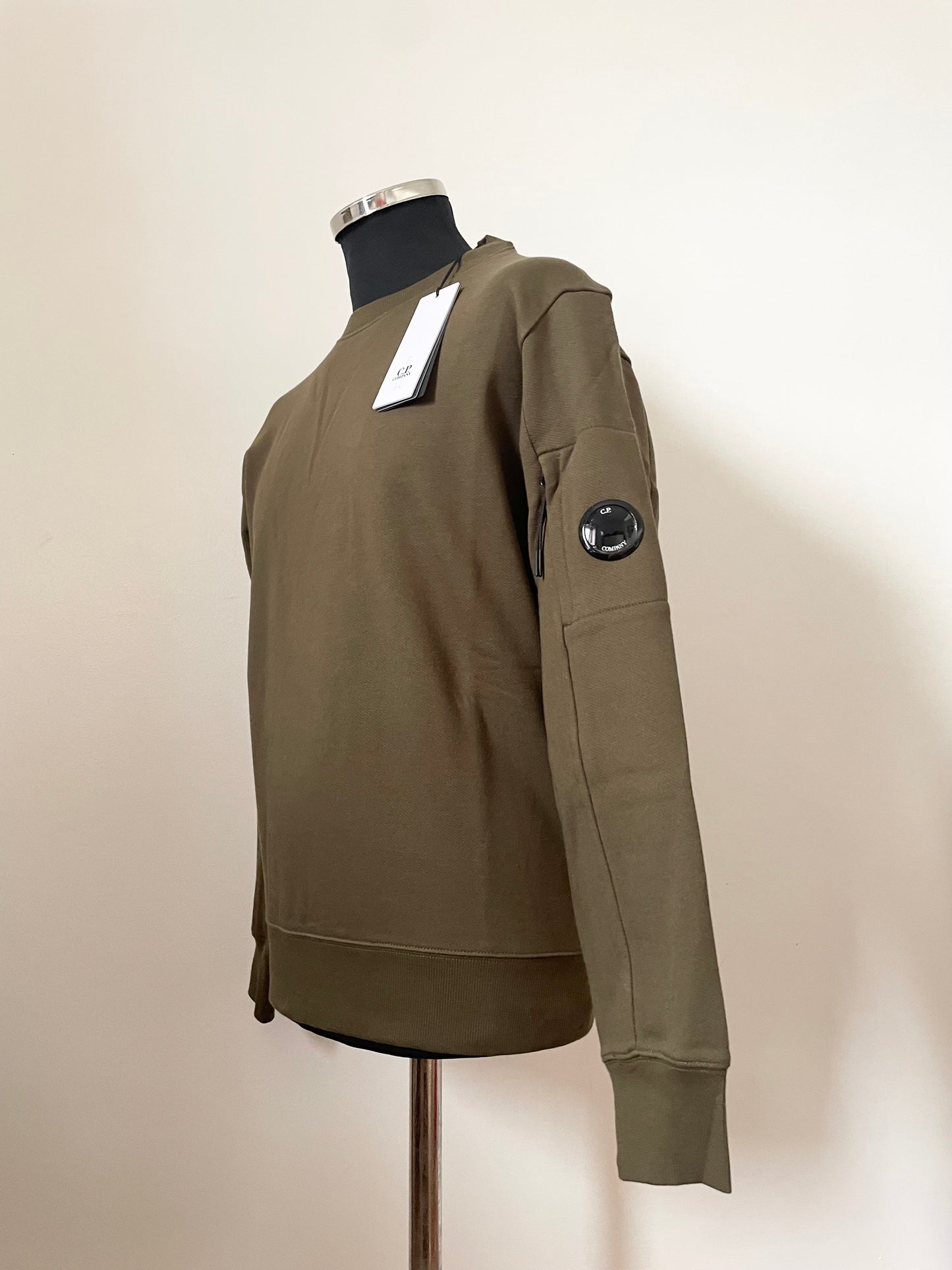 Olive Green C.P. Company Goggle Sweatshirt