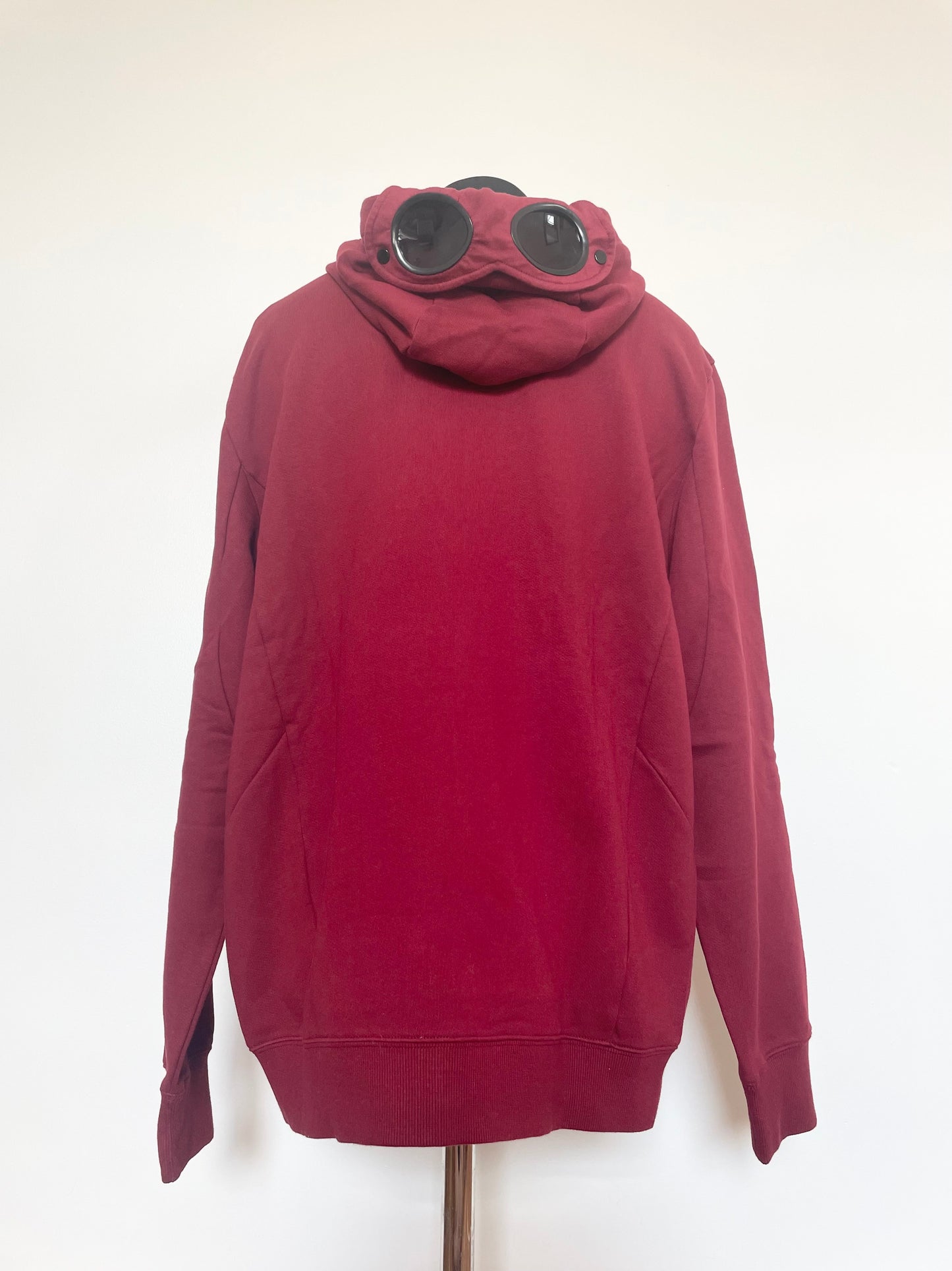 Ruby Red C.P. Company Goggle Hoodie