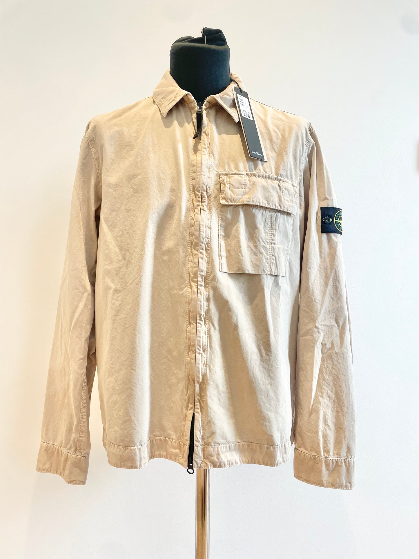 Beige Stone Island Overshirt