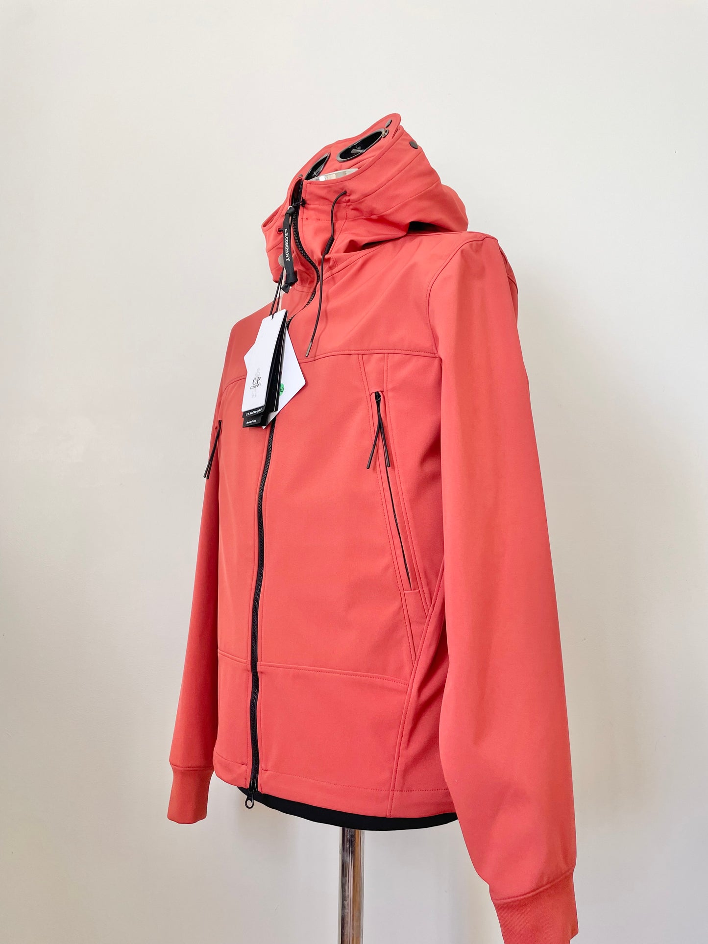 Orange C.P. Company Soft Shell Goggle Jacket