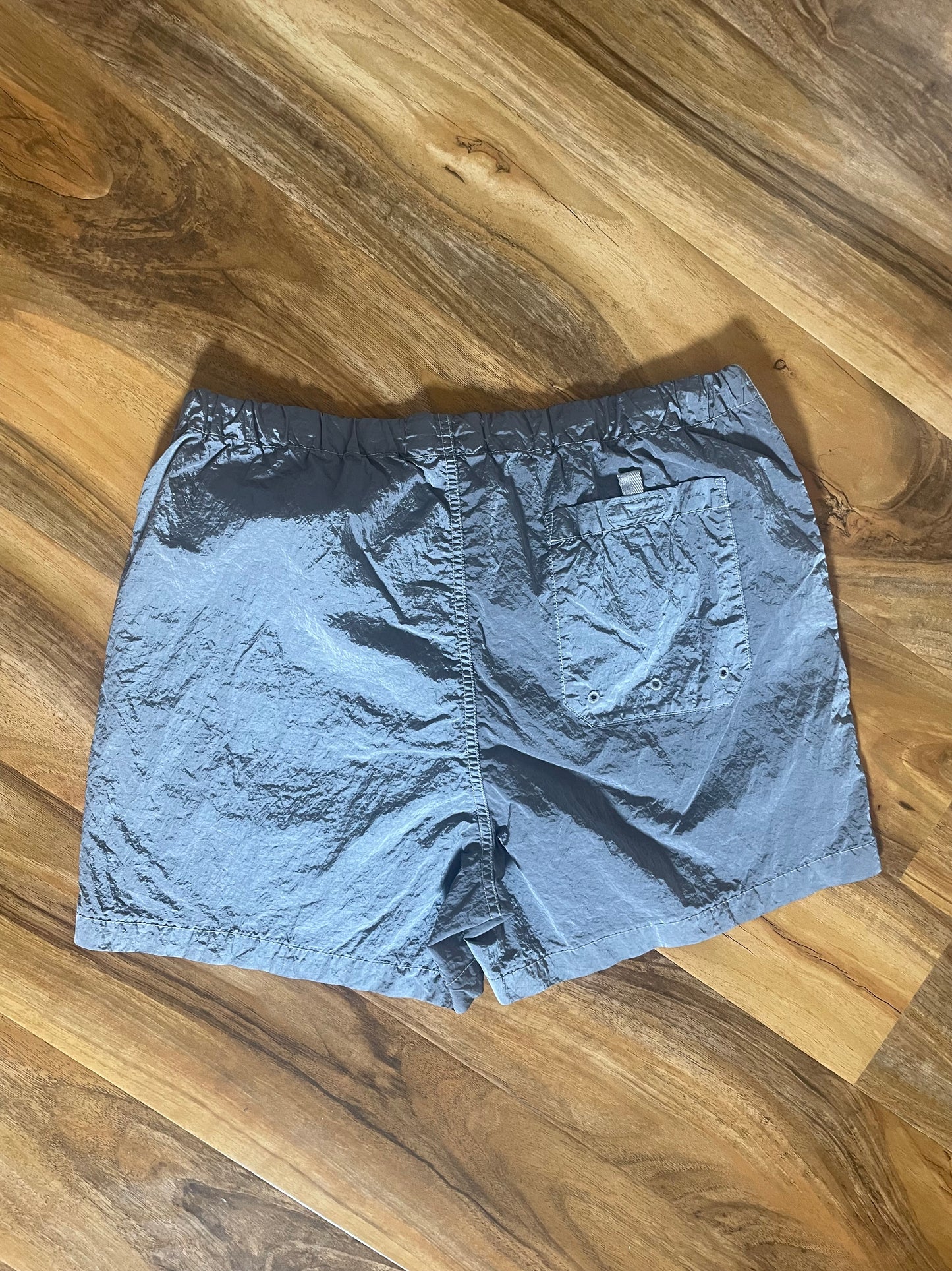 Silver Stone Island Nylon Swim Shorts