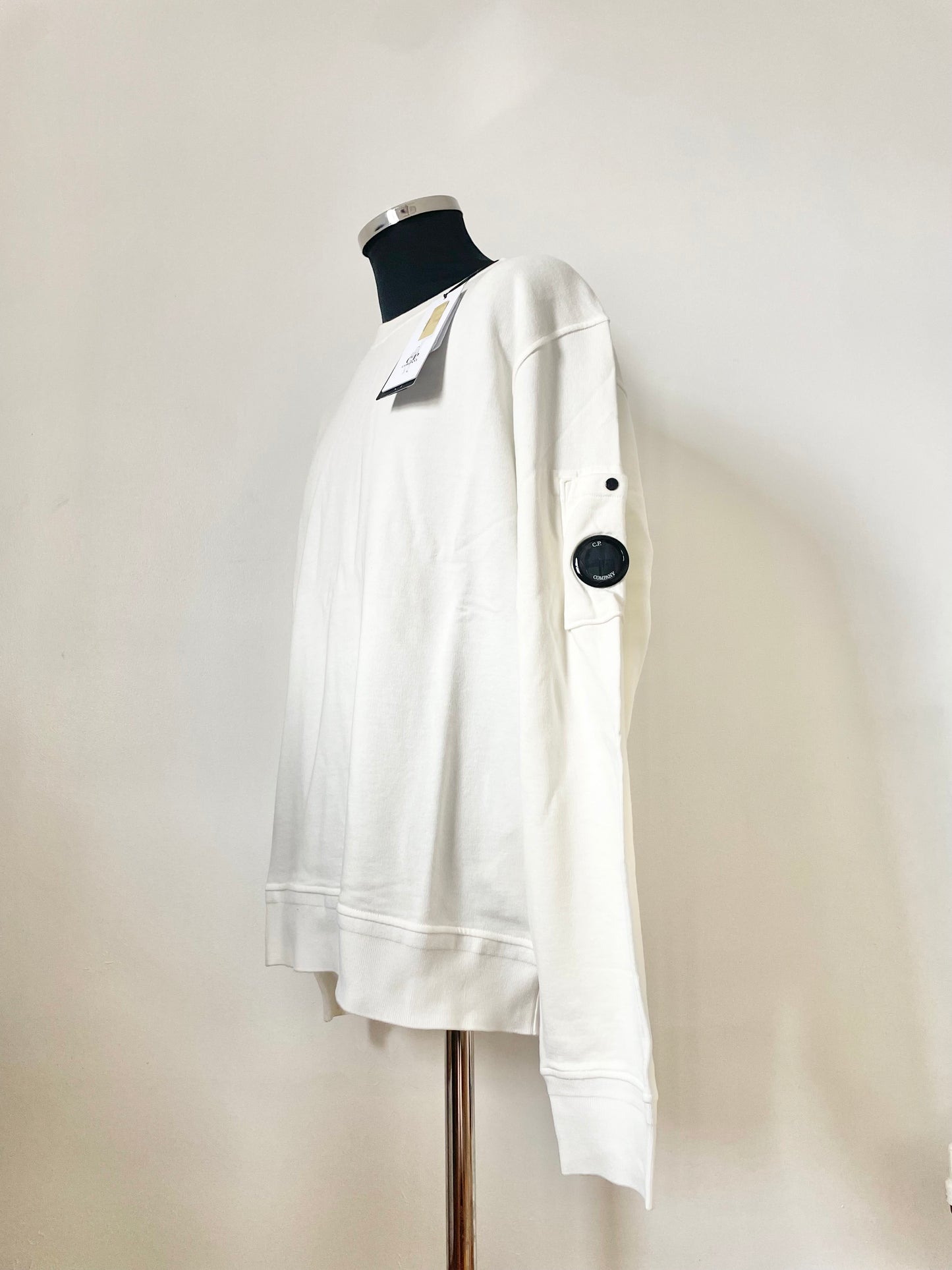 Gauze White C.P. Company Goggle Sweatshirt