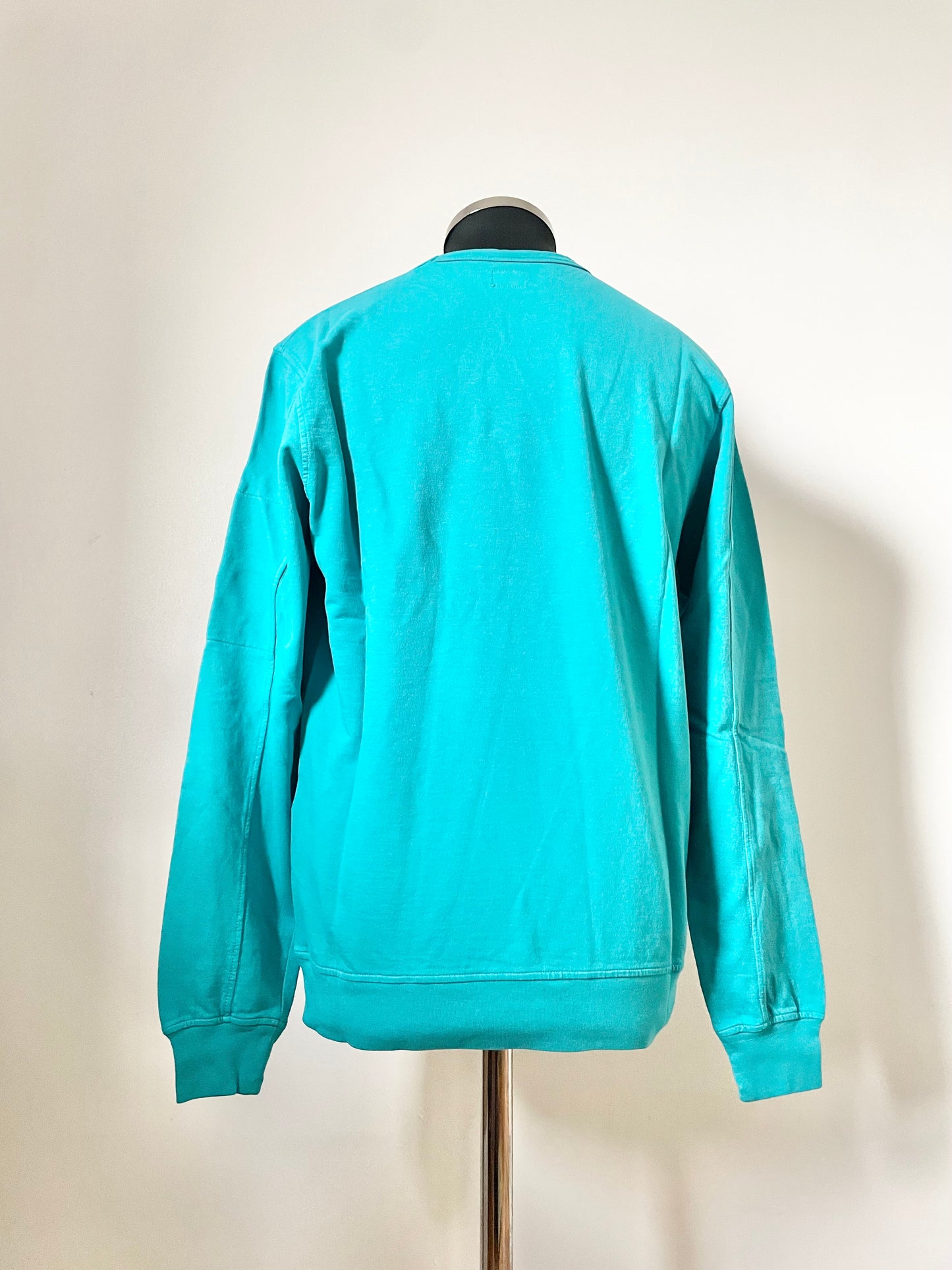 Turquoise Blue C.P. Company Goggle Sweatshirt