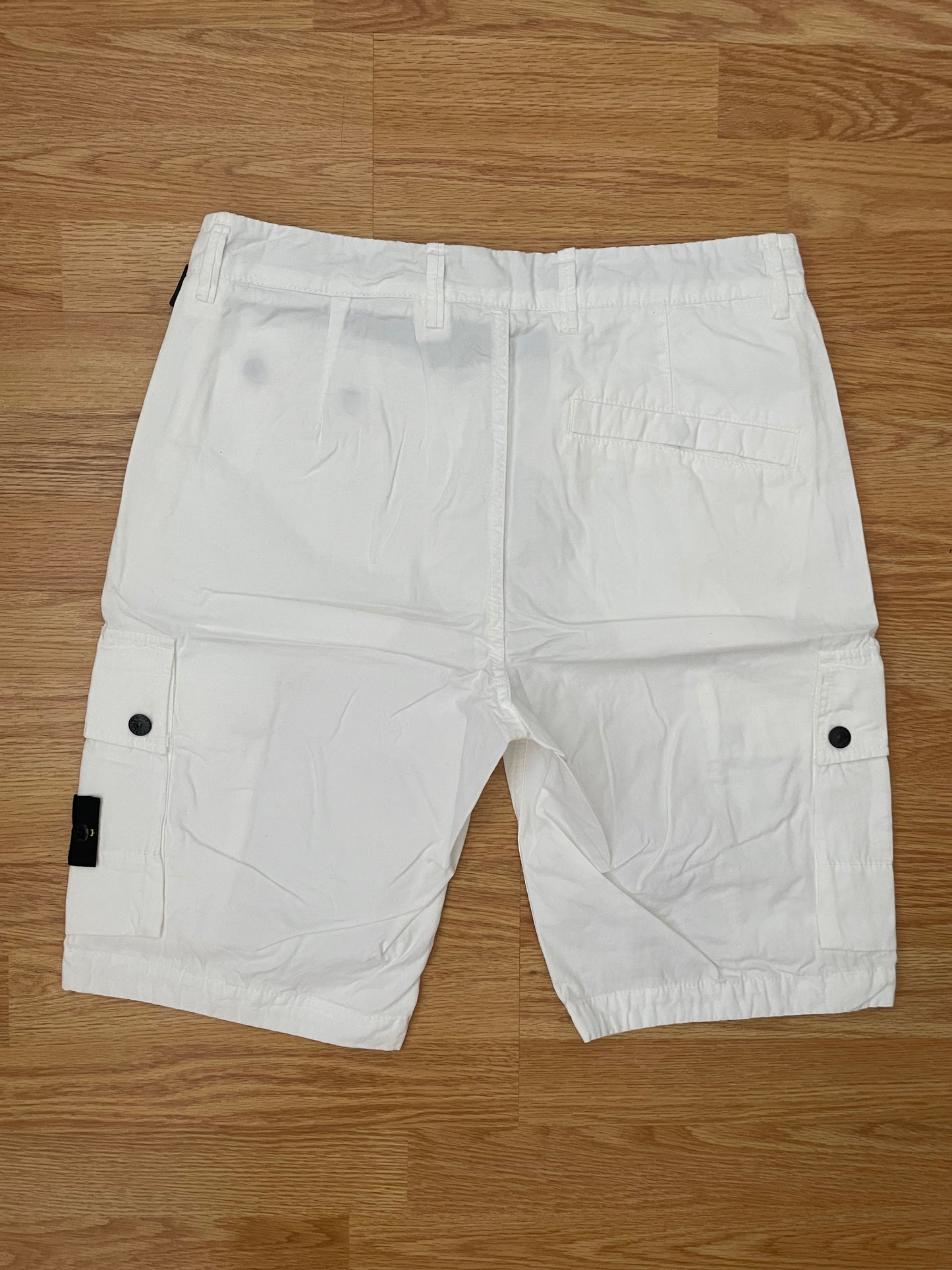 White Stone Island Cargo Shorts