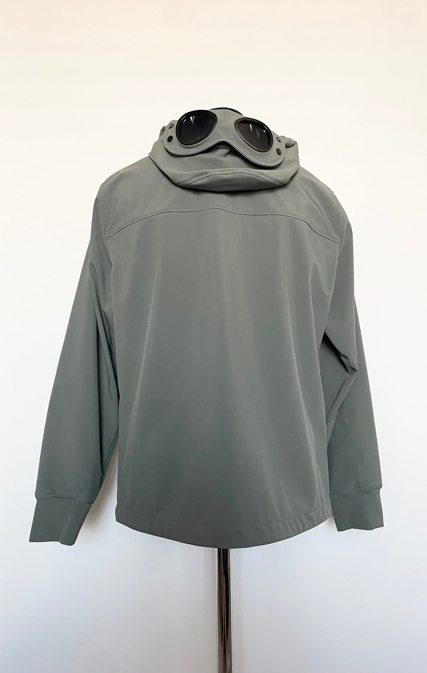 Green C.P. Company Soft Shell Goggle Jacket