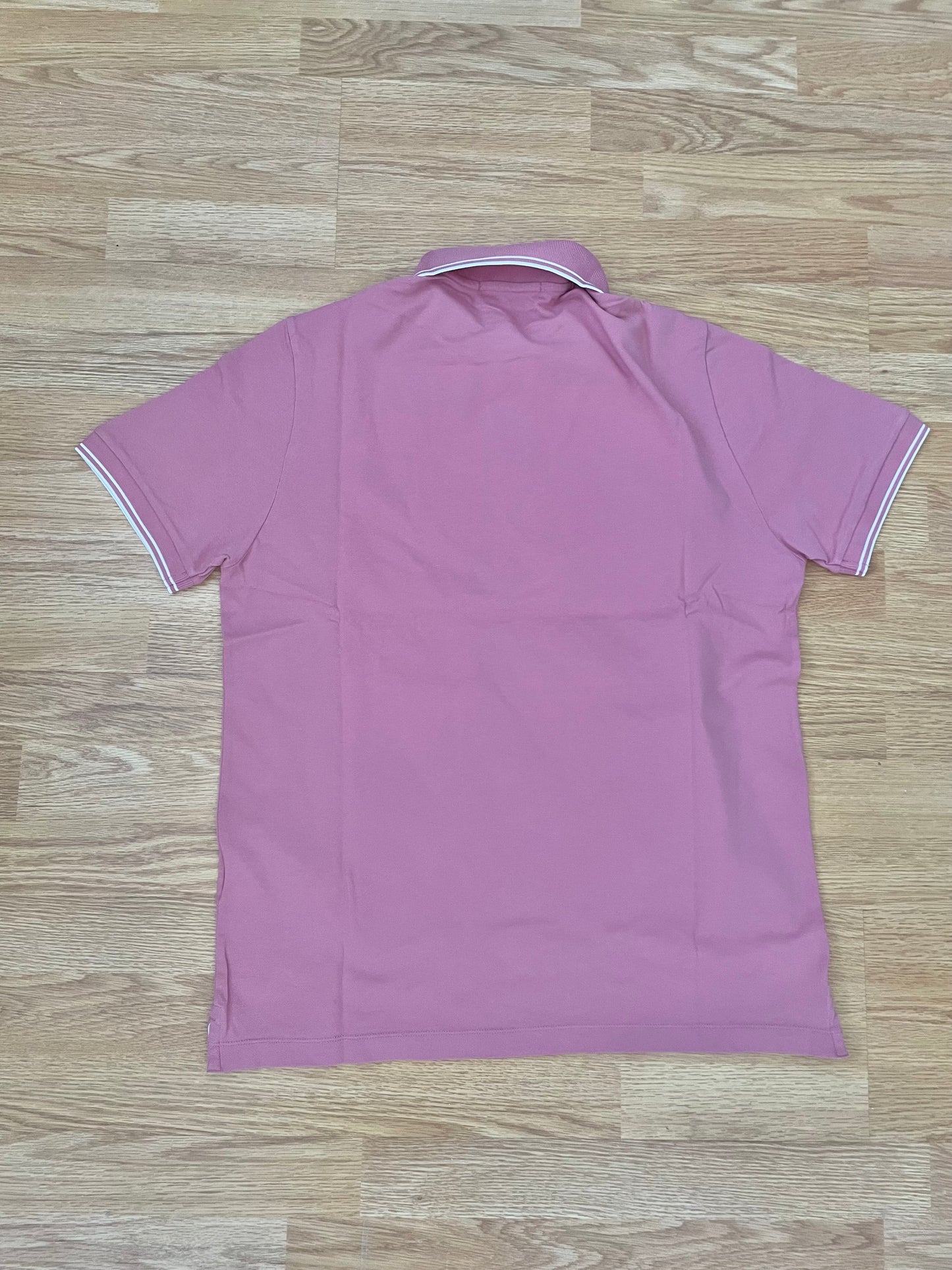 Pink Stone Island Polo Shirt
