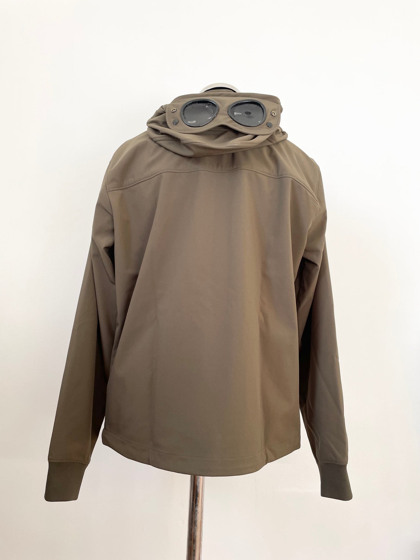 Khaki C.P. Company Soft Shell Goggle Jacket