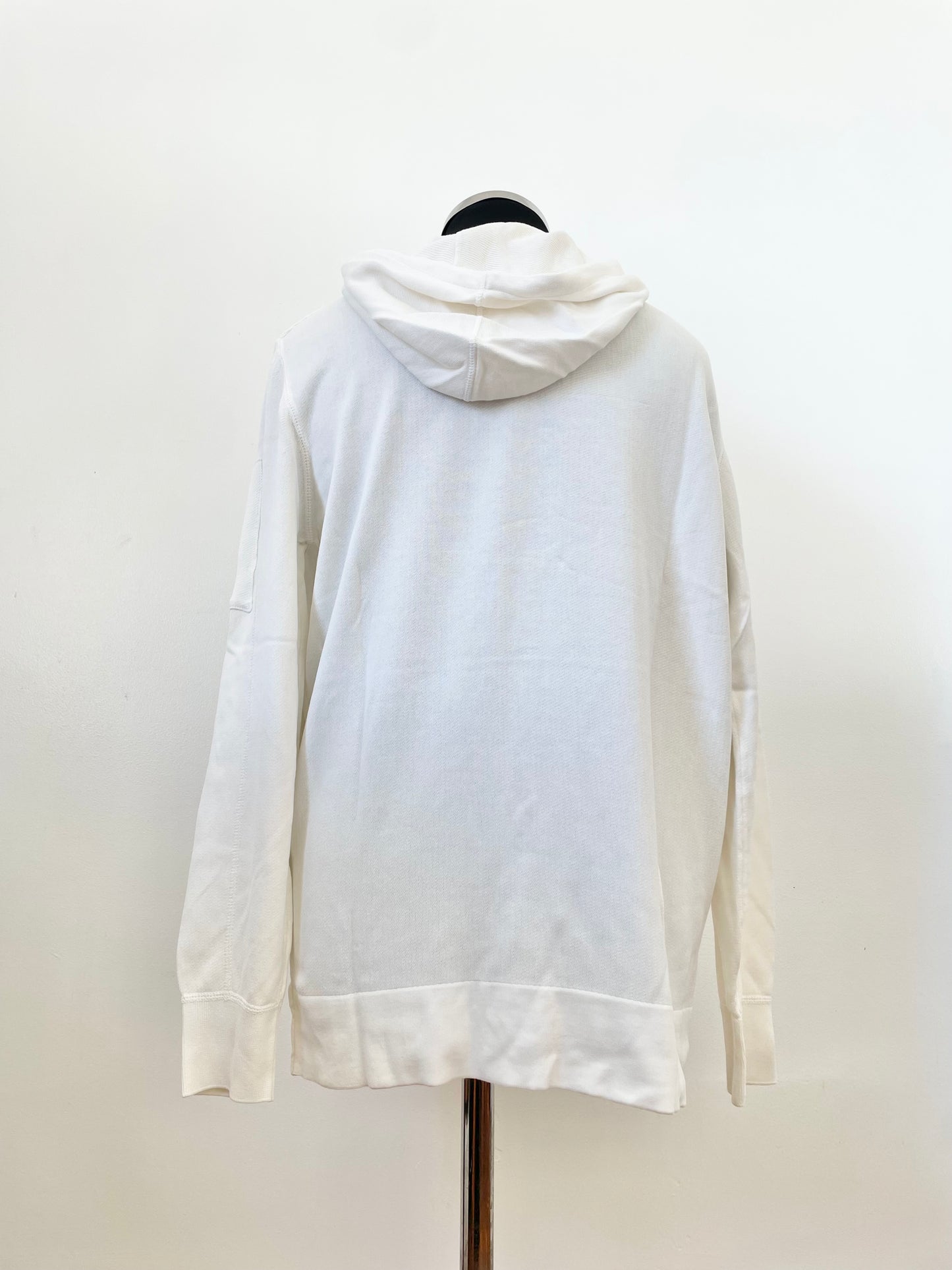 White C.P. Company Fleece Goggle Hoodie