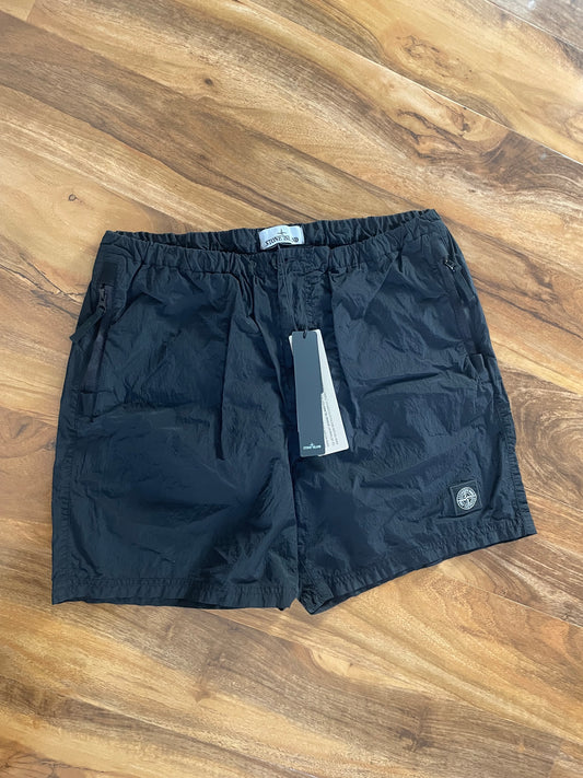 Black Stone Island Nylon Swim Shorts