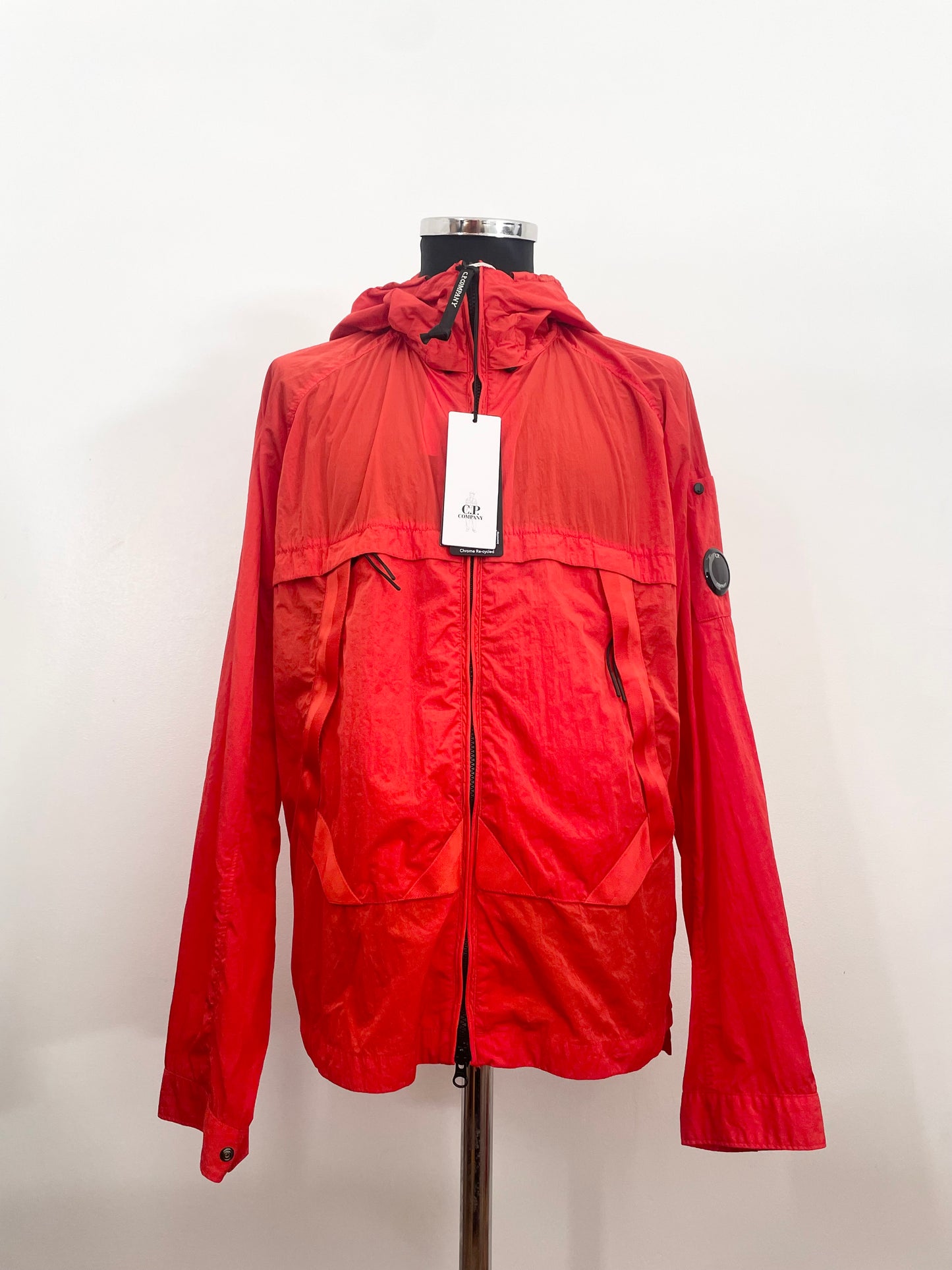 Red C.P. Company Chrome Goggle Jacket