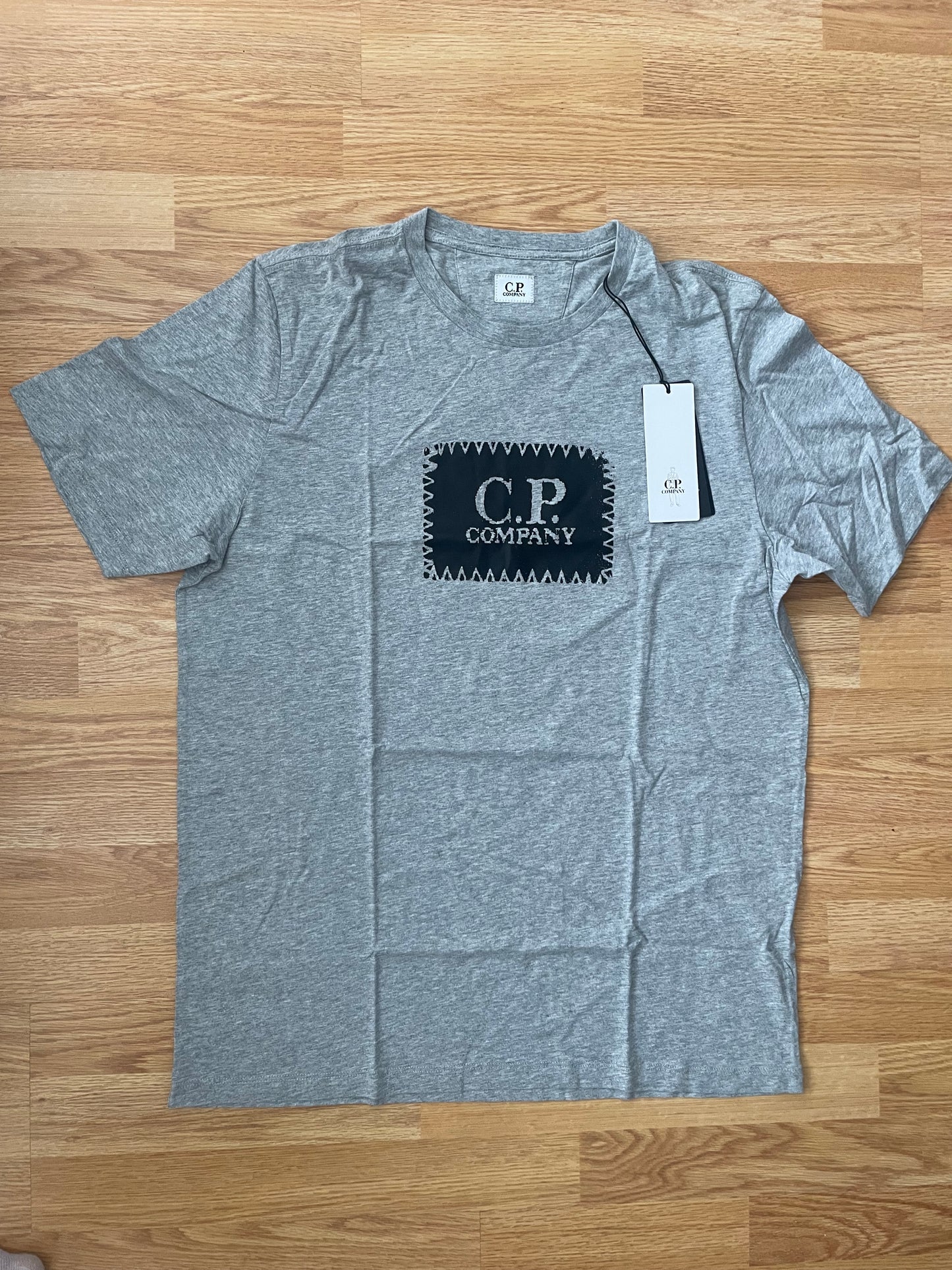 Grey CP Company Logo T-shirt