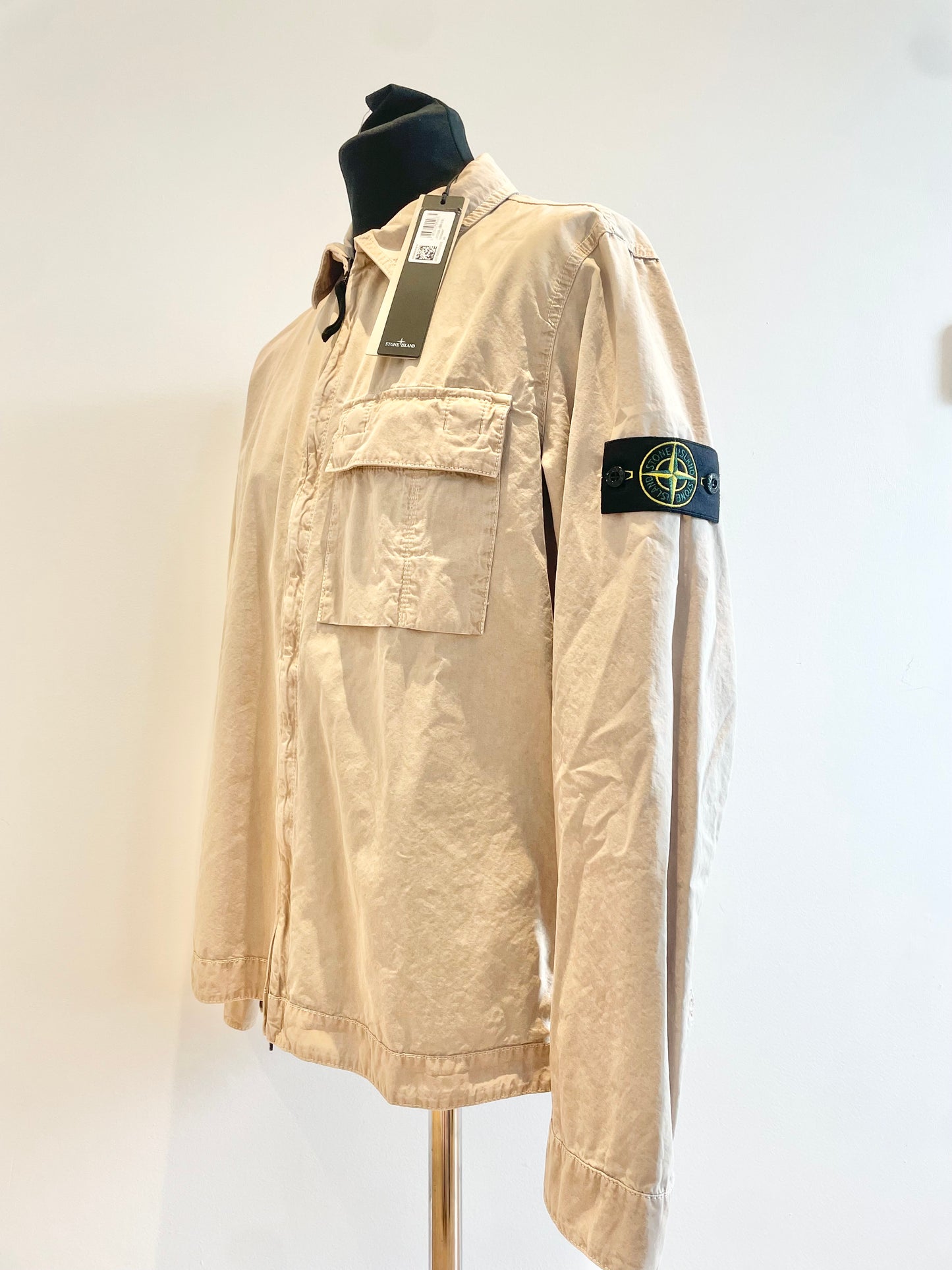 Beige Stone Island Overshirt