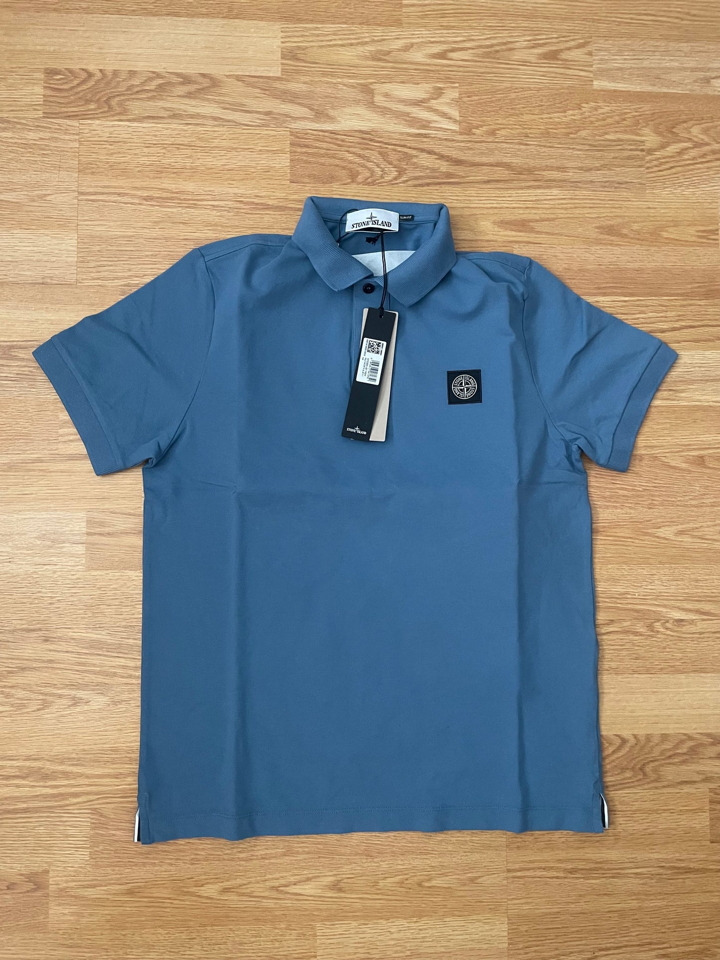 Blue Stone Island Polo Shirt