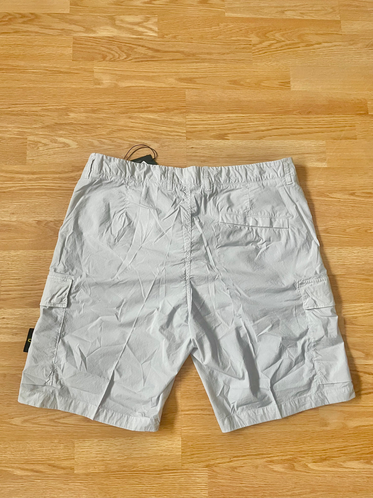 Sky Blue Stone Island Tela Cargo Shorts