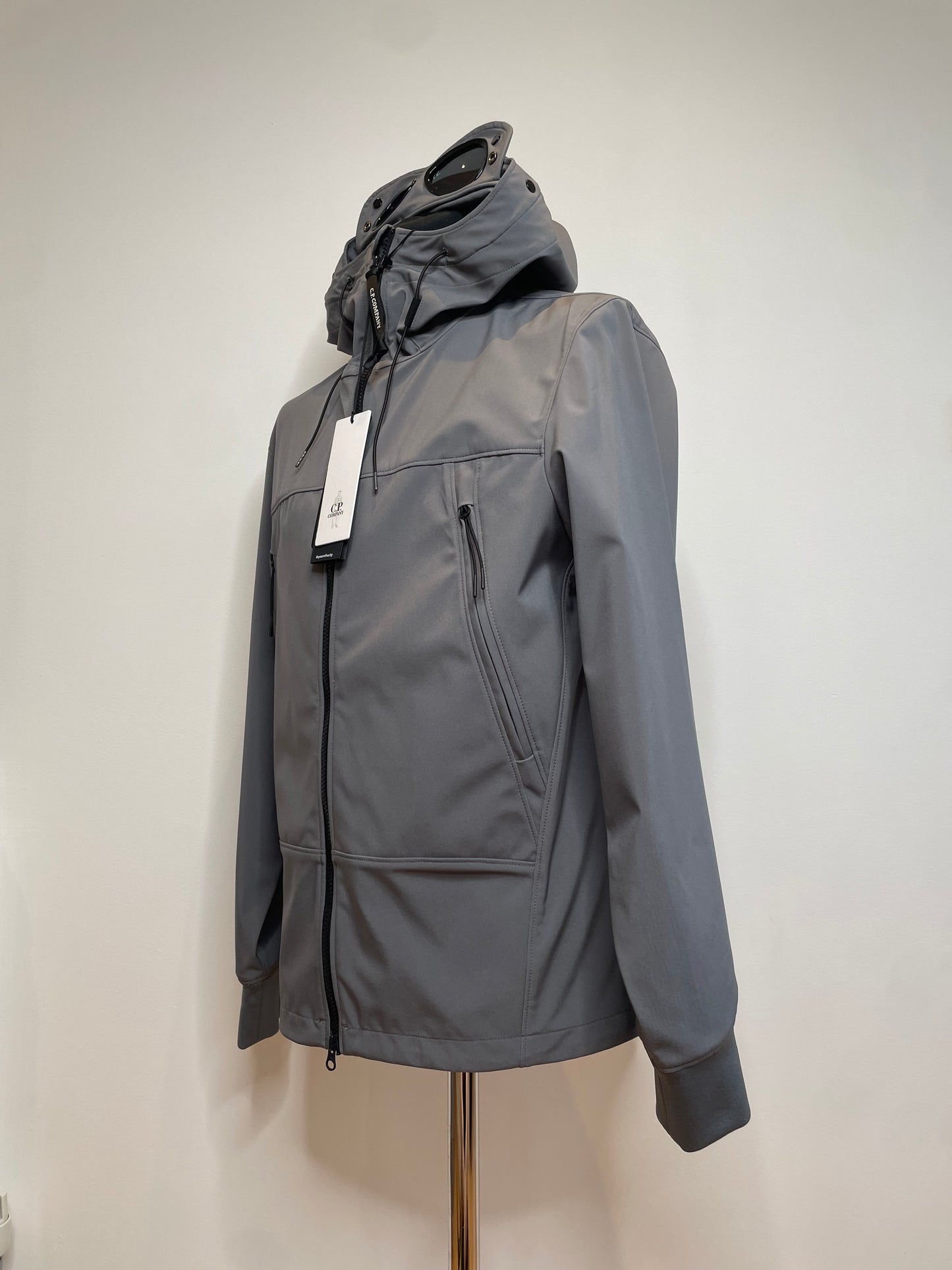 Grey C.P. Company Soft Shell Goggle Jacket