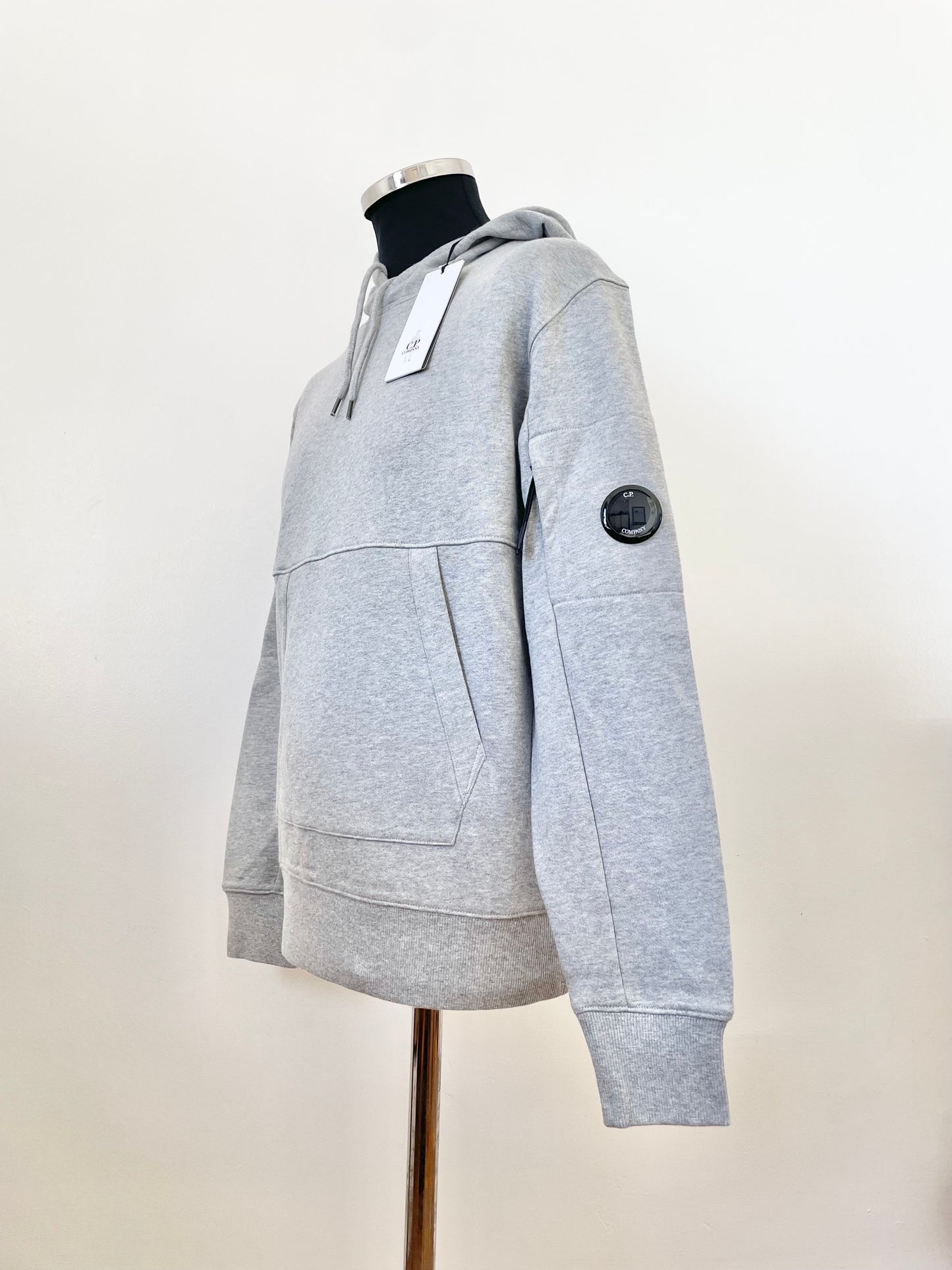 Grey C.P. Company Goggle Hoodie