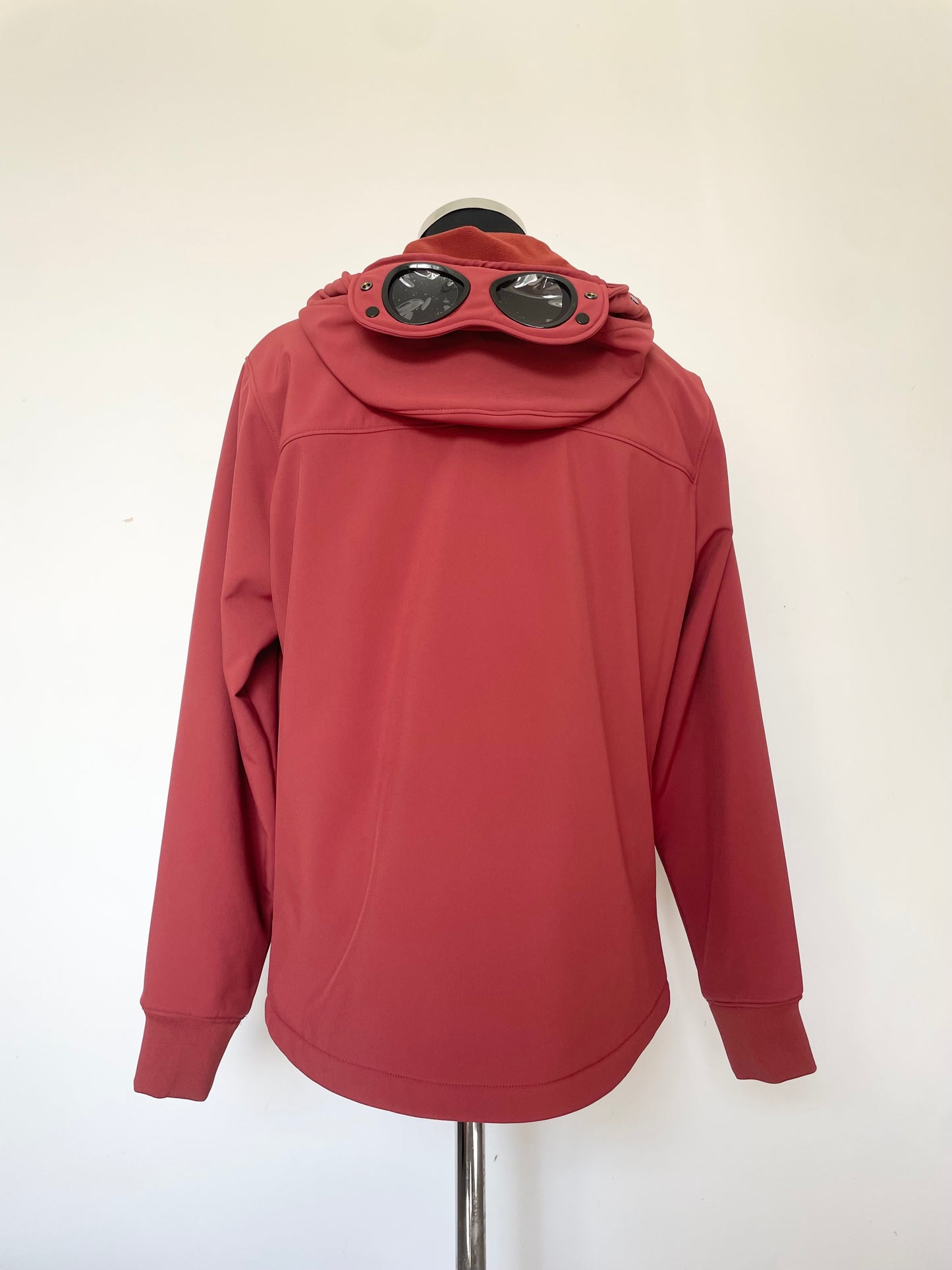 Red C.P. Company Soft Shell Goggle Jacket