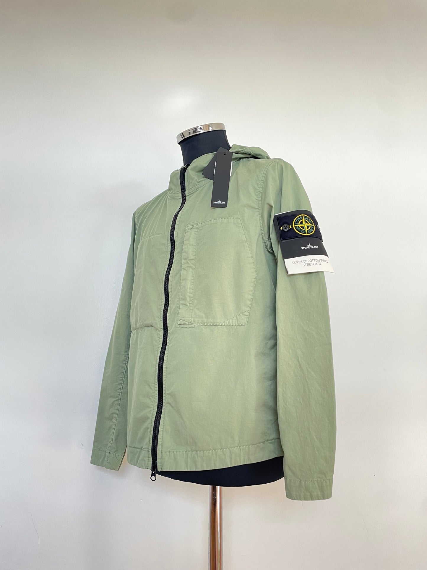 Green Stone Island Hooded Jacket