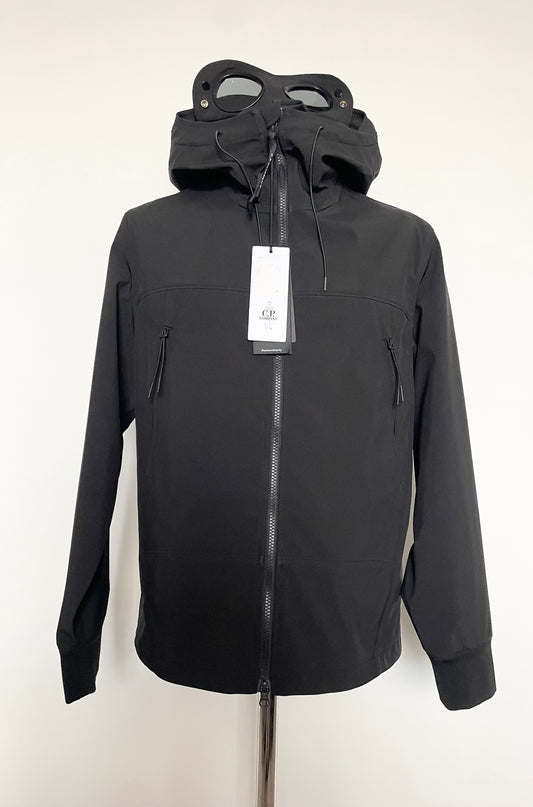 Black C.P. Company Soft Shell Goggle Jacket