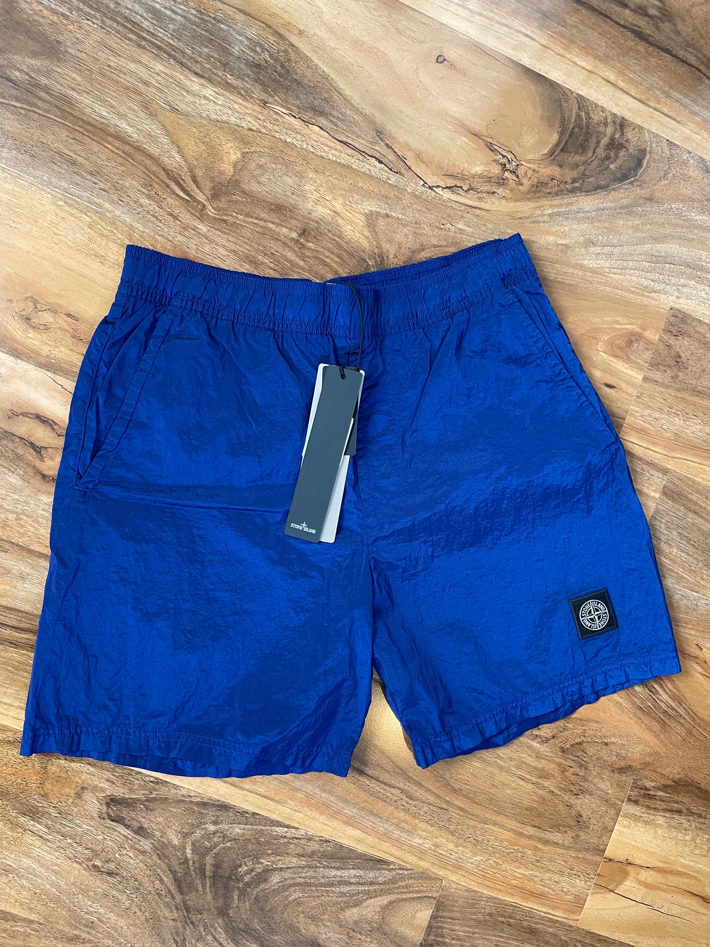 Royal Blue Stone Island Nylon Swim Shorts