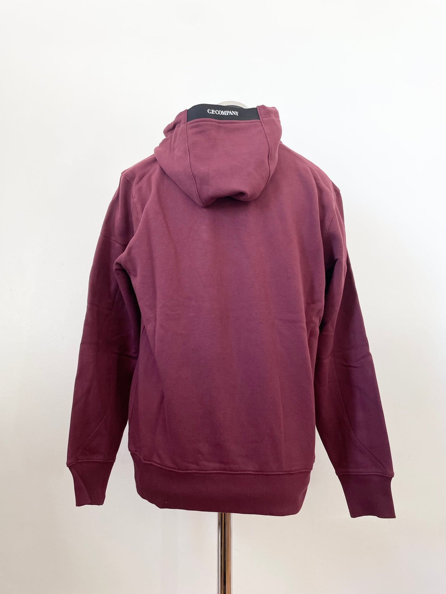 Burgundy Red C.P. Company Goggle Hoodie