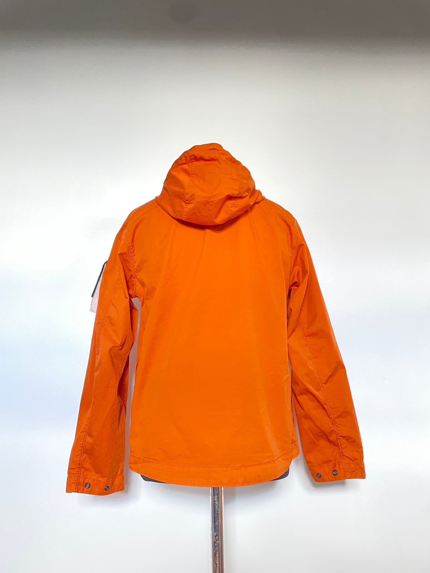 Orange Stone Island Hooded Jacket