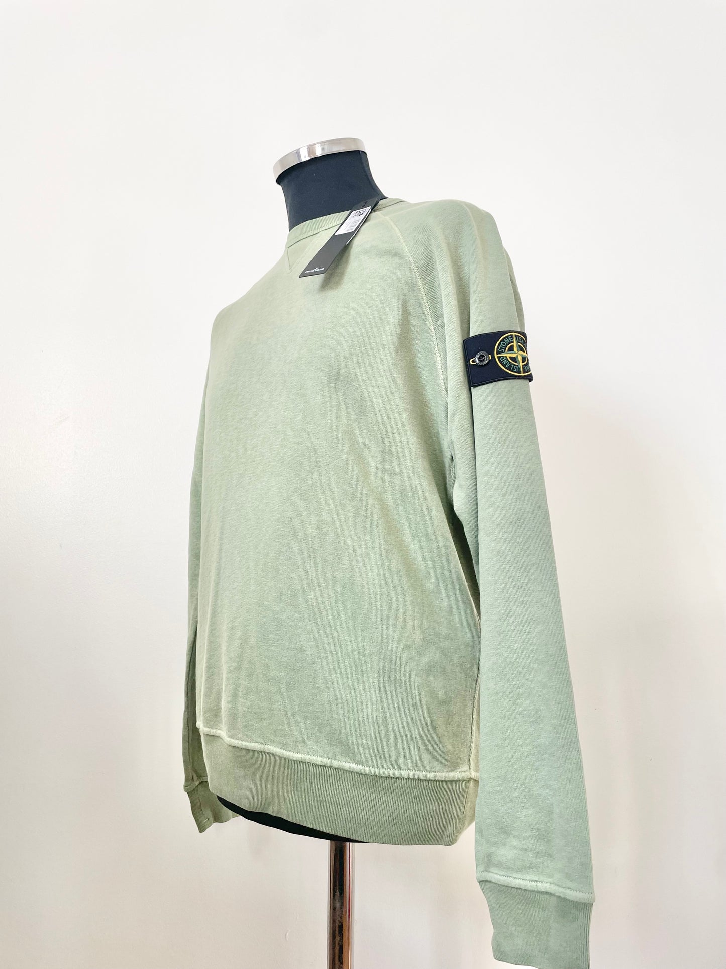 Sage Green Stone Island Sweatshirt