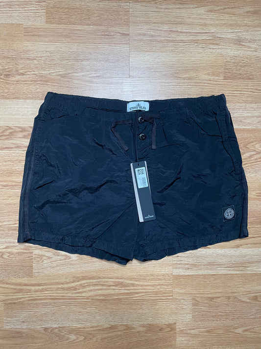 Black Stone Island Nylon Swim Shorts