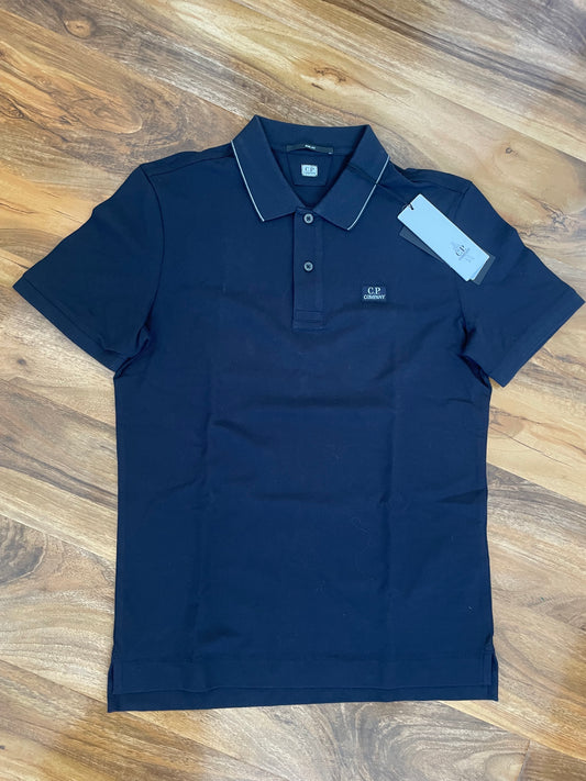 Navy C.P. Company Slim Fit Polo Shirt