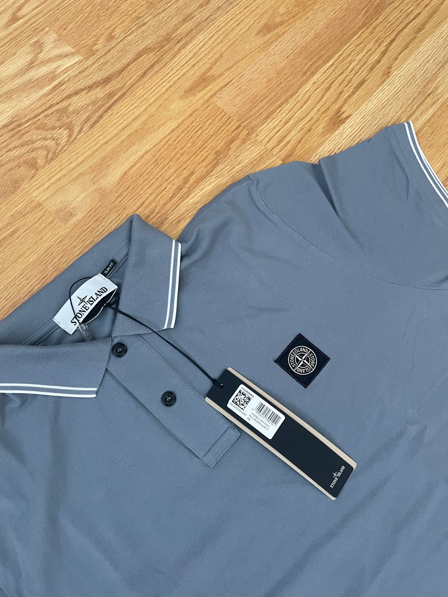 Blue Stone Island Polo Shirt