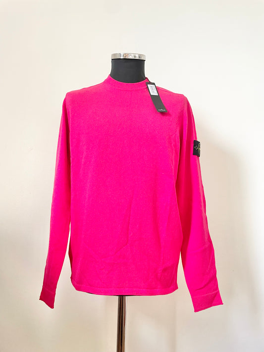 Fuschia Pink Stone Island Fleece Sweatshirt