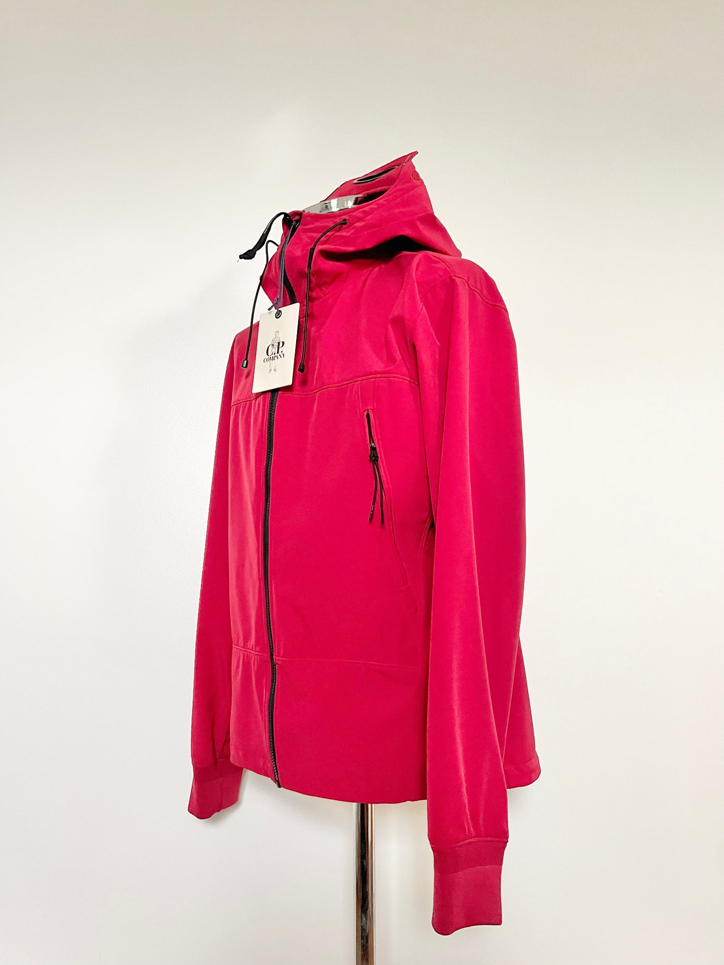 Ruby Red C.P. Company Soft Shell Goggle Jacket