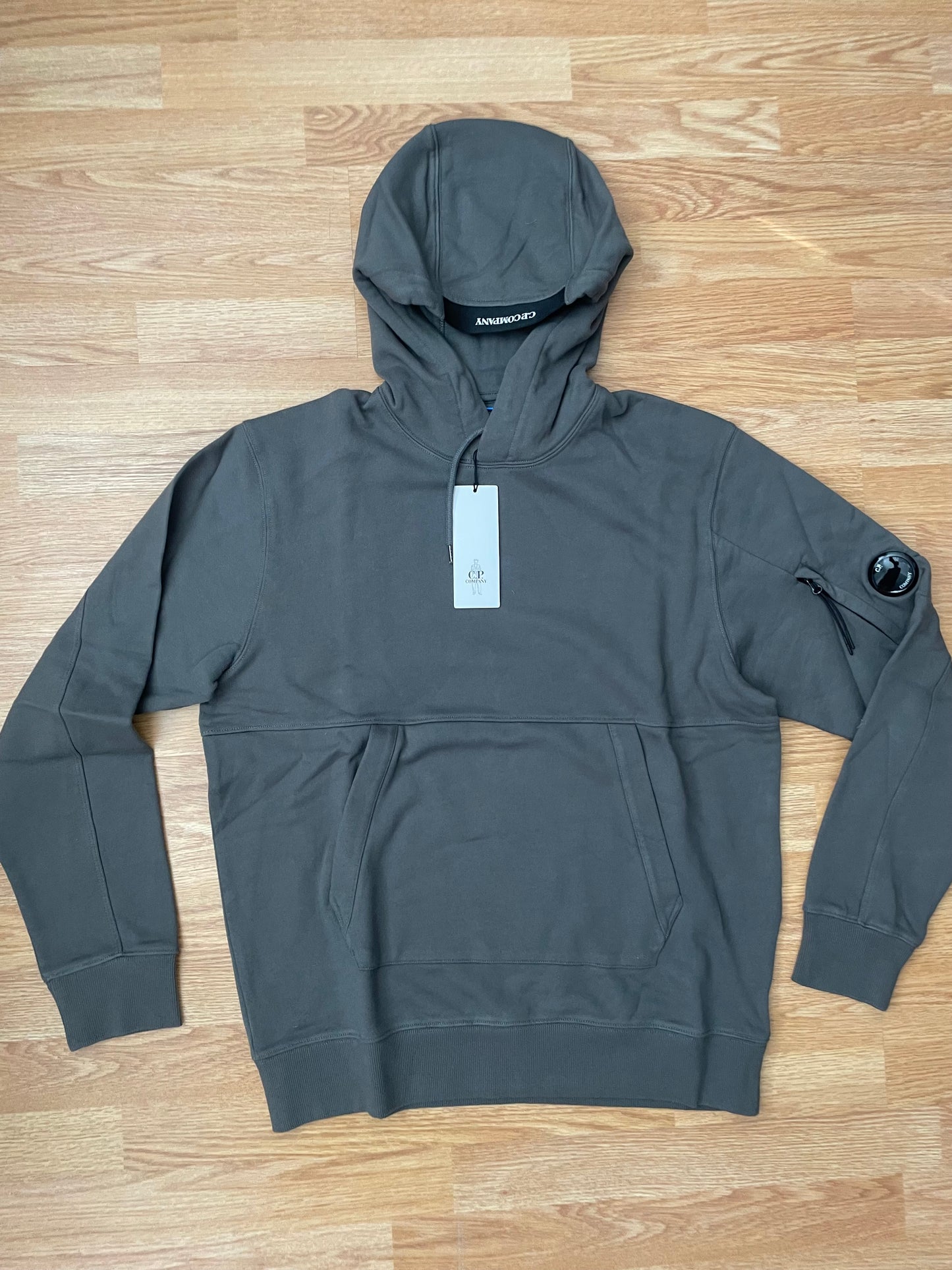 Grey C.P. Company Goggle Hoodie