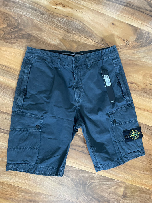 Grey Stone Island Cargo Shorts