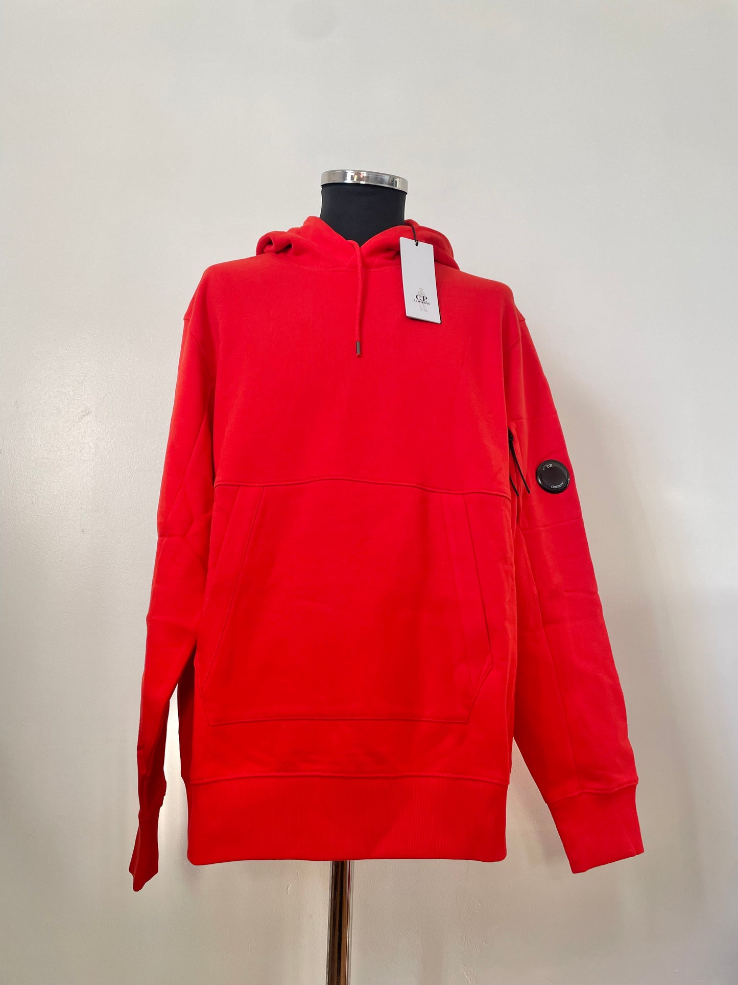 Red C.P. Company Goggle Hoodie