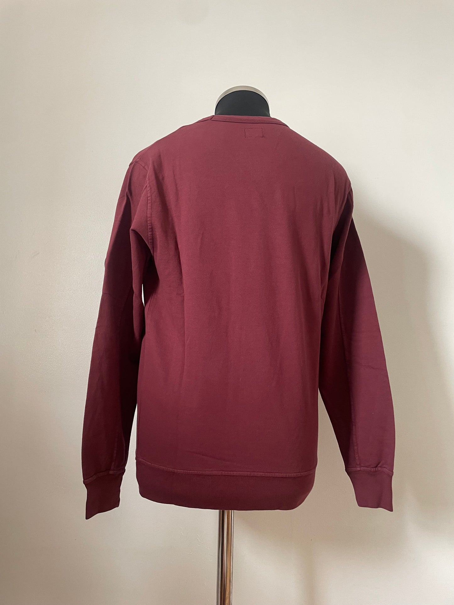 Burgundy Red C.P. Company Goggle Sweatshirt