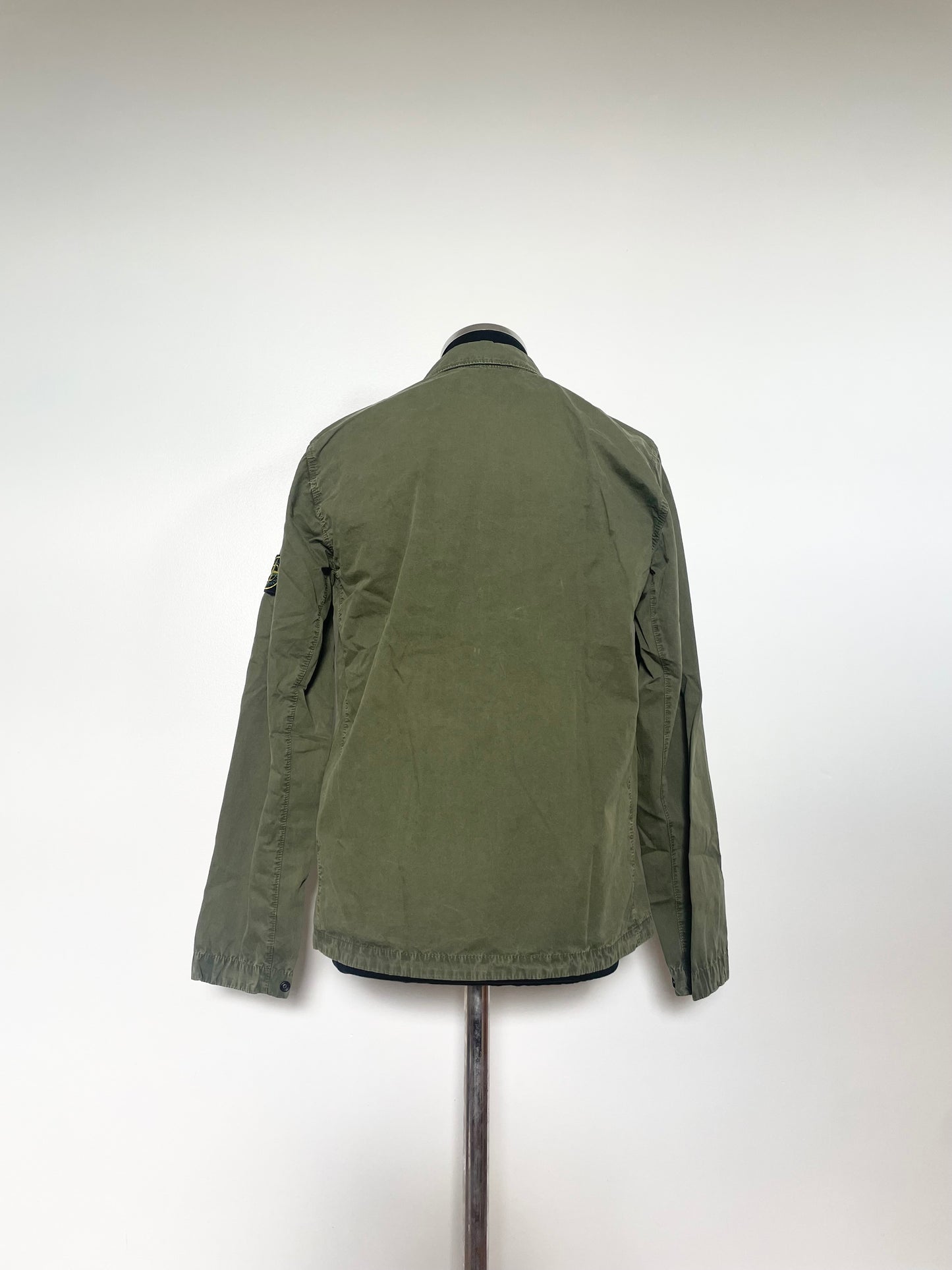 Khaki Stone Island Cotton Overshirt