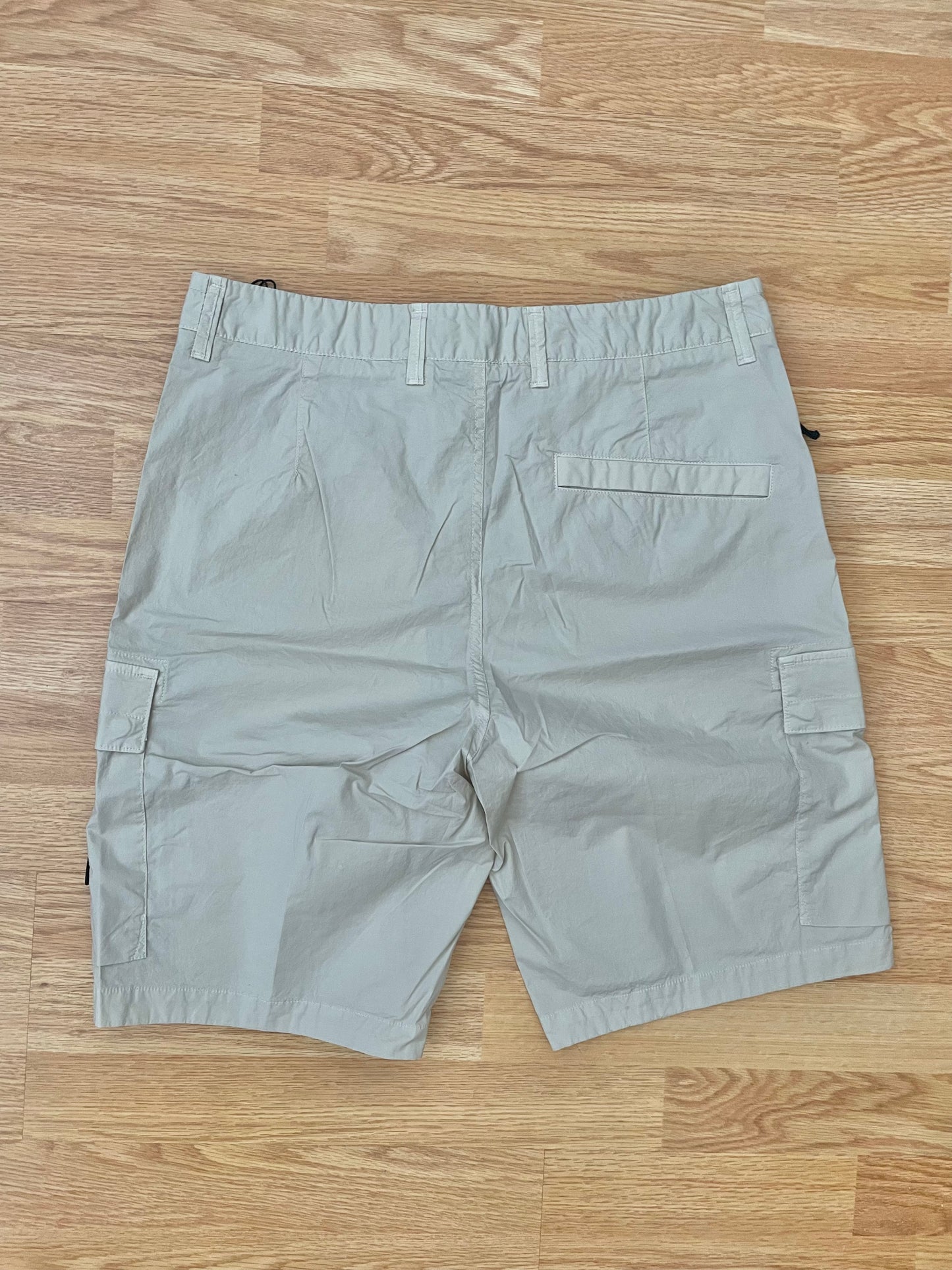 Beige Stone Island Tela Cargo Shorts