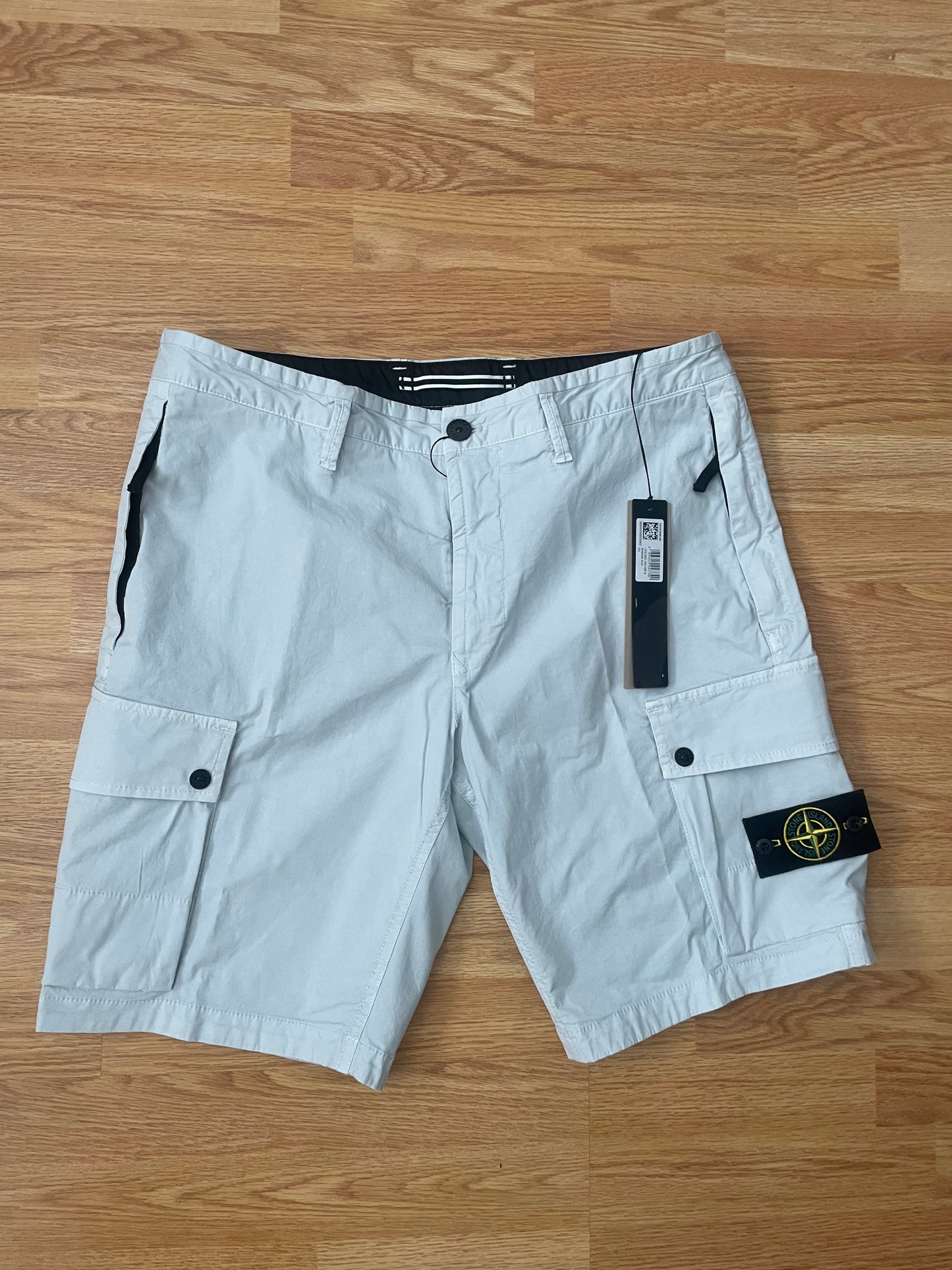 Sky Blue Stone Island Cargo Shorts