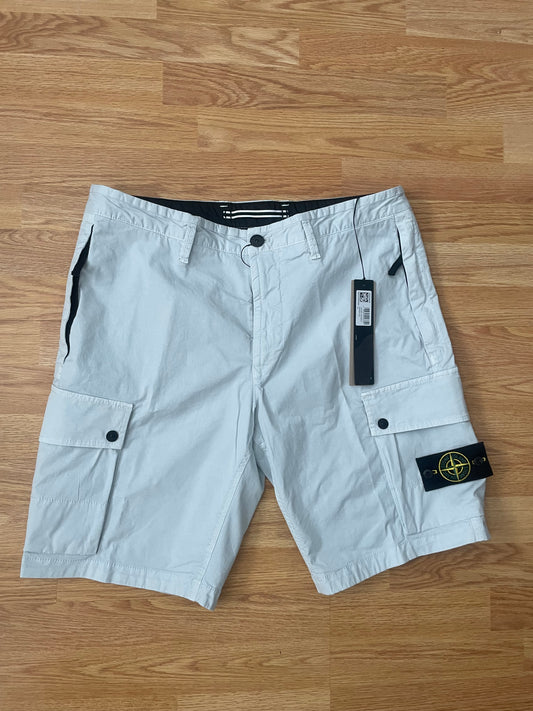 Sky Blue Stone Island Cargo Shorts