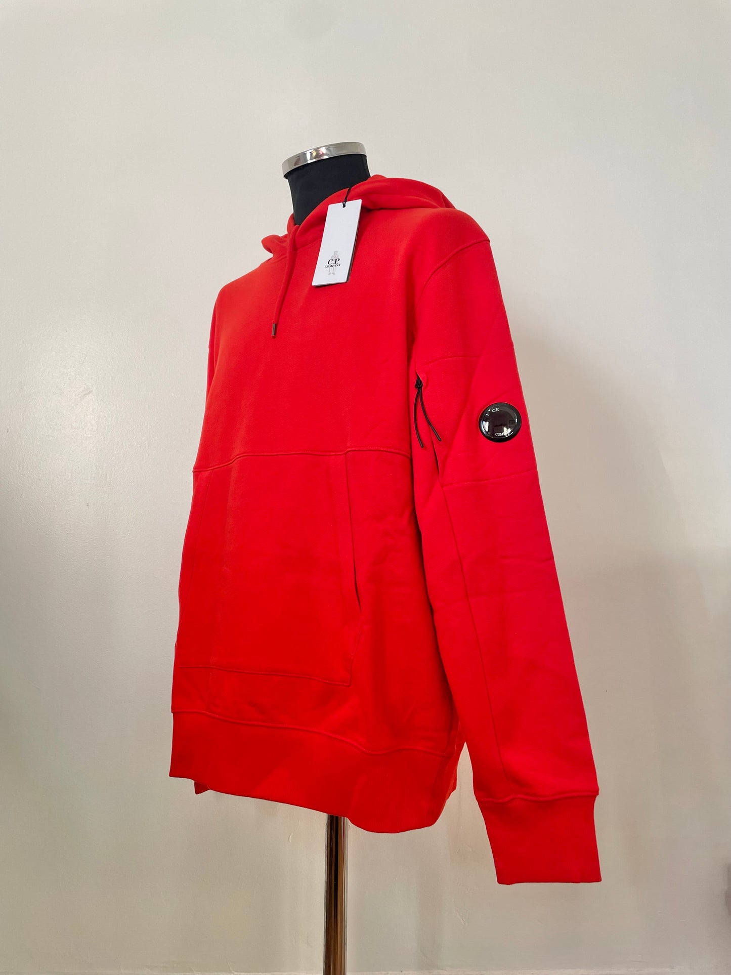 Red C.P. Company Goggle Hoodie