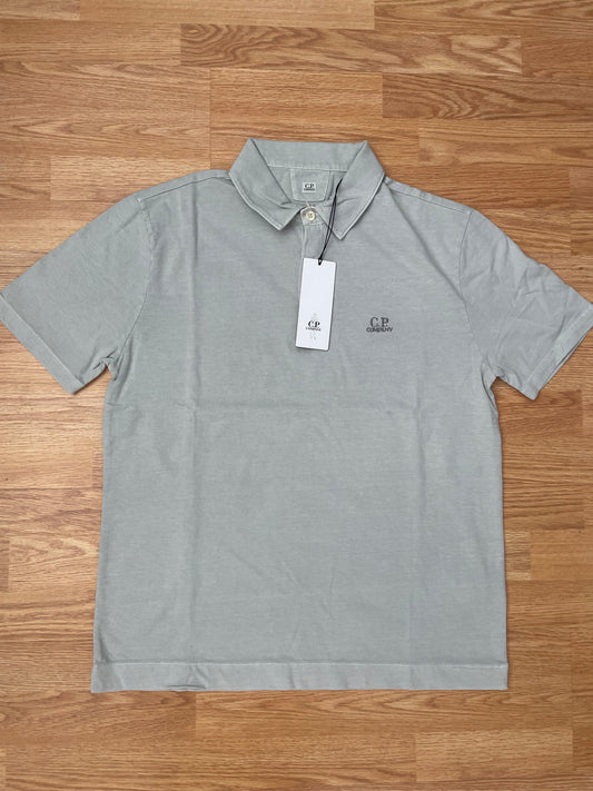 Grey CP Company Polo Shirt